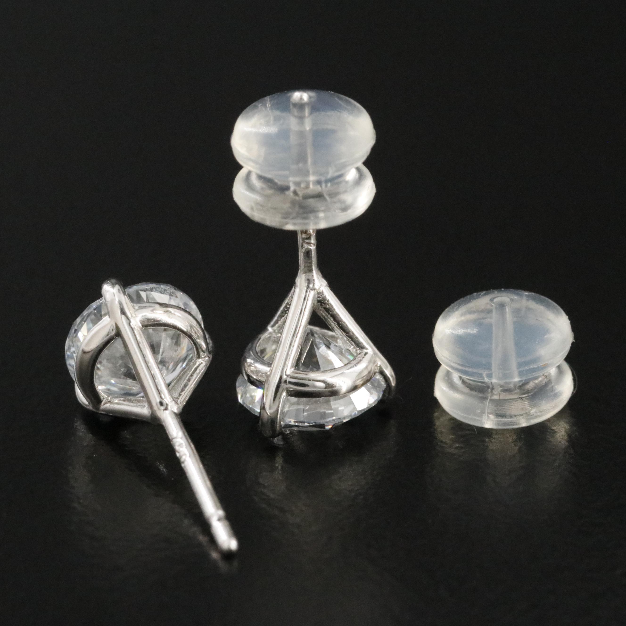 18K 2.00 CTW Lab Grown Diamond Martini Set Solitaire Earrings