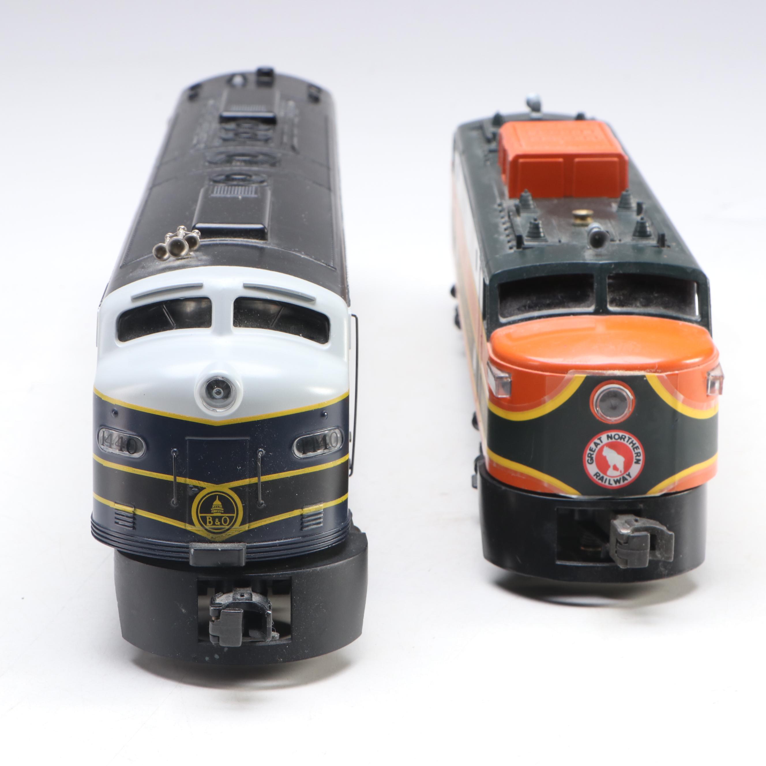 Lionel Great Northern and Weaver Baltimore & Ohio O Scale Locomotives