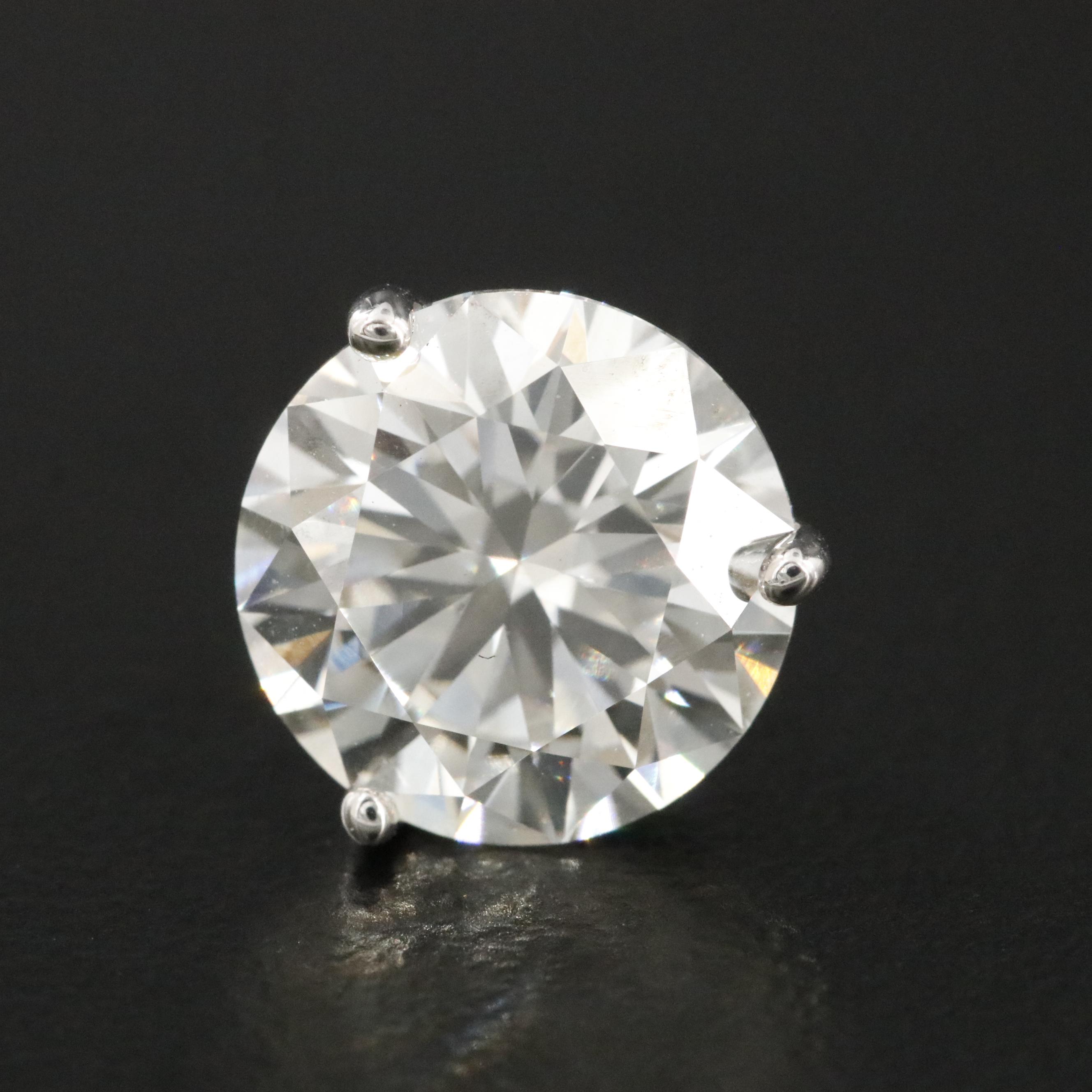 18K 6.00 CTW Lab Grown Diamond Martini Set Solitaire Earrings