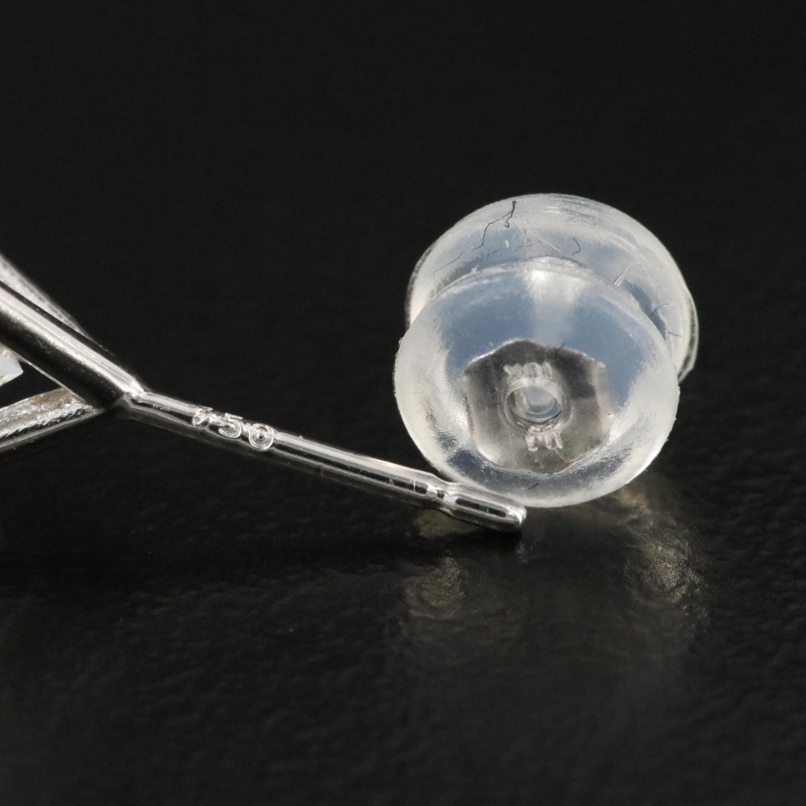 18K 6.00 CTW Lab Grown Diamond Martini Set Solitaire Earrings