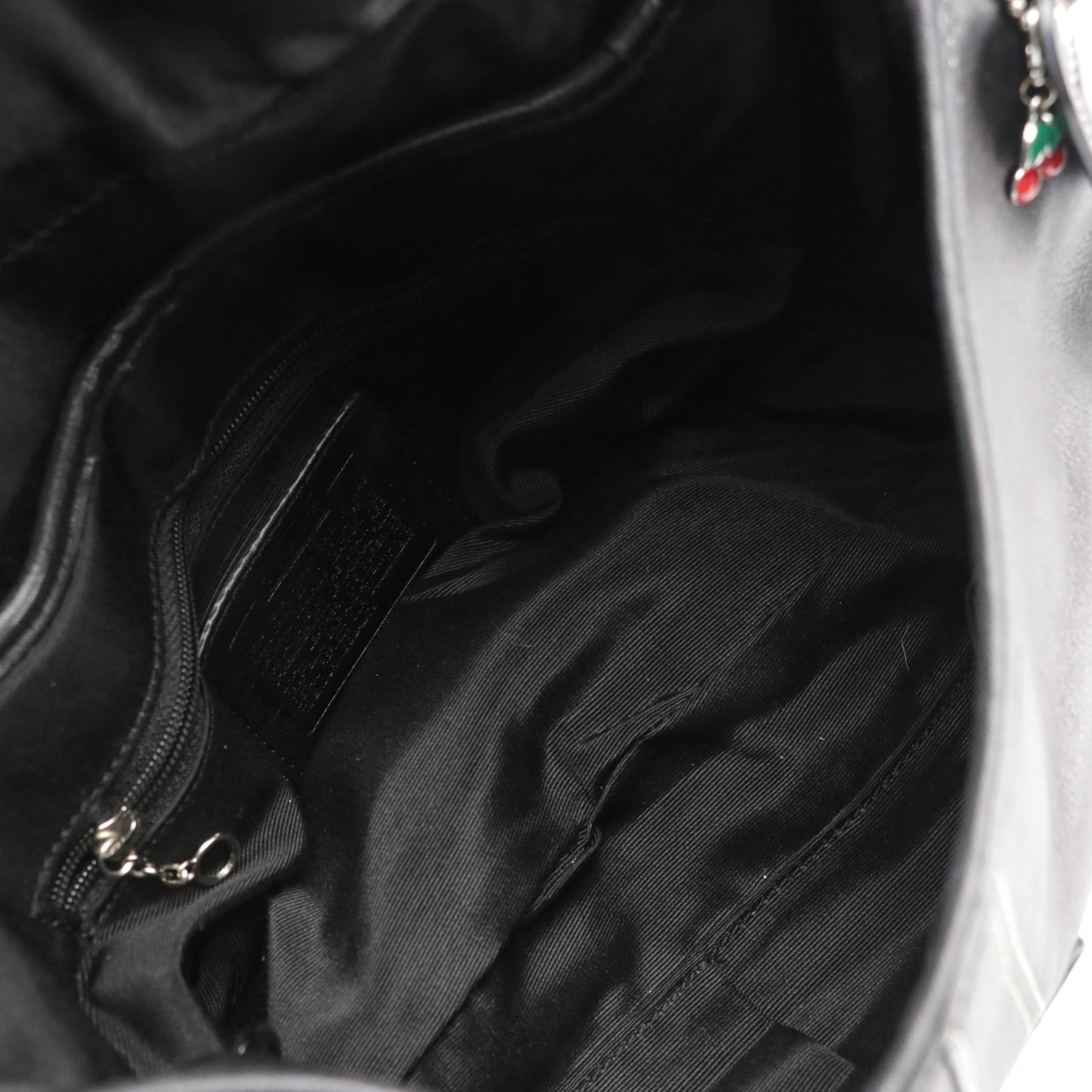 Coach Ashley Large Stachel in Black and Cream and Soho in Black Leather