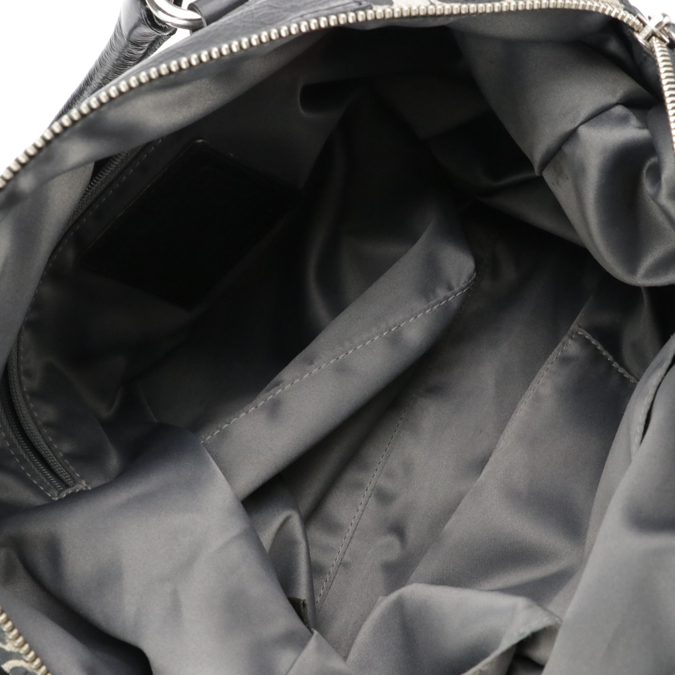 Coach Ashley Large Stachel in Black and Cream and Soho in Black Leather