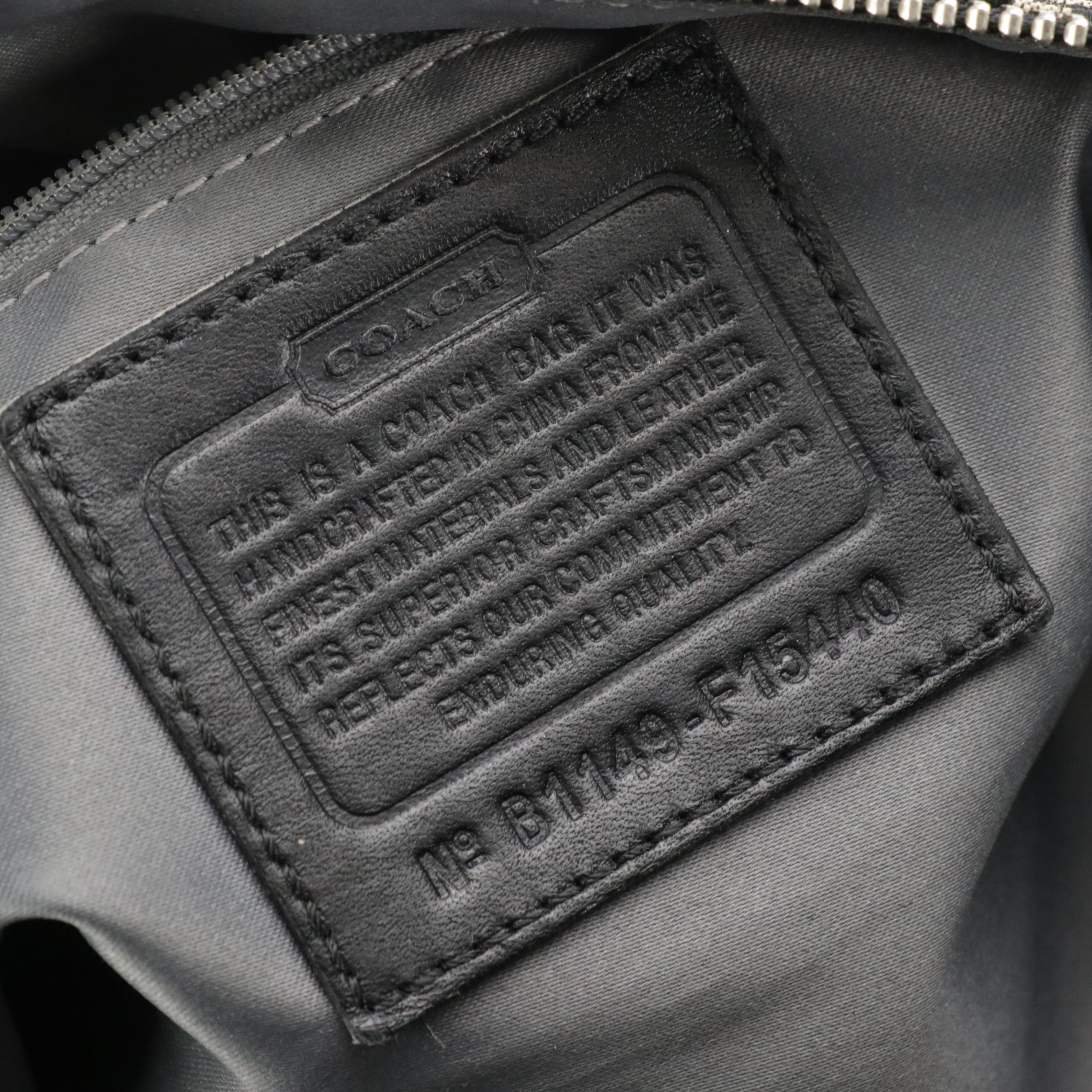 Coach Ashley Large Stachel in Black and Cream and Soho in Black Leather