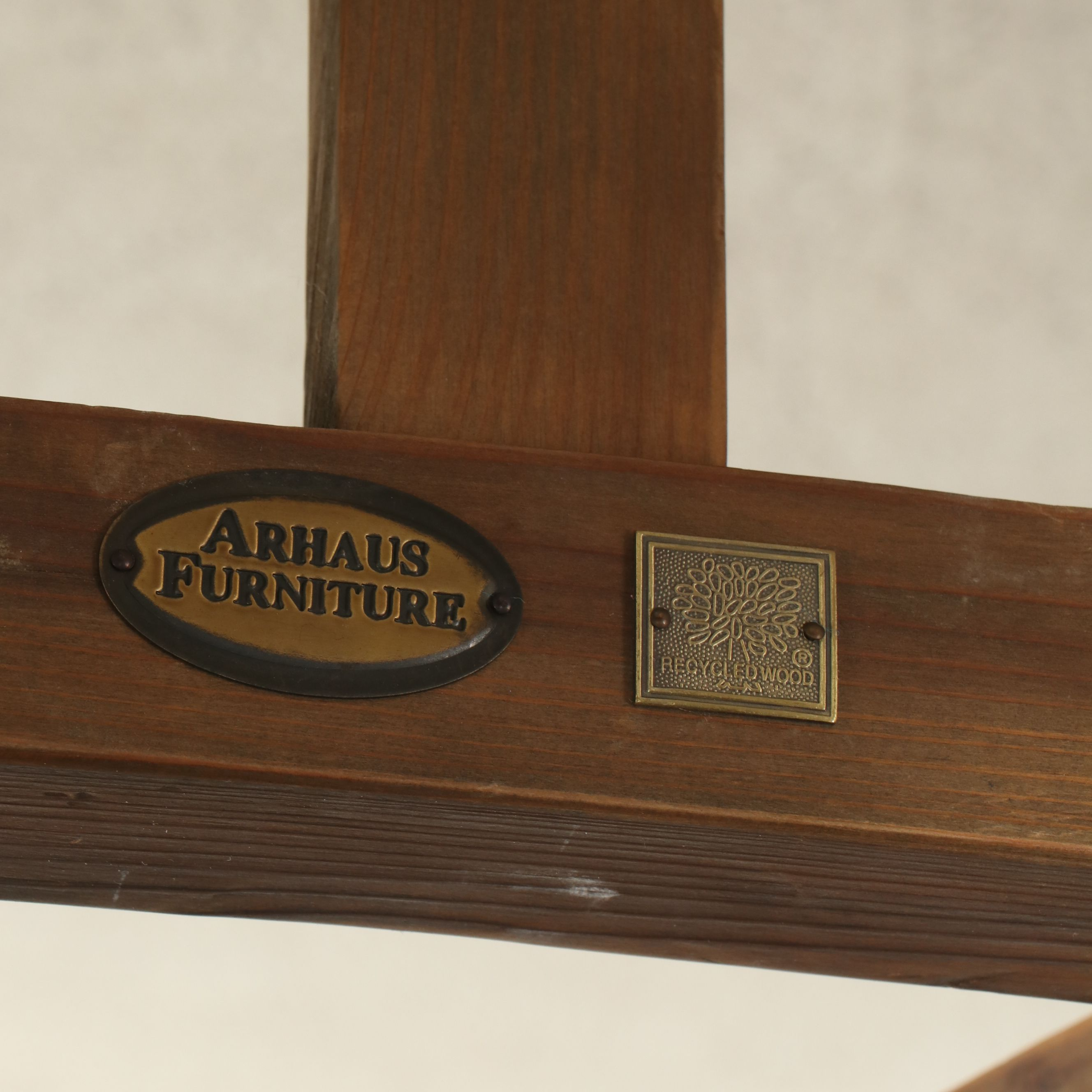 Arhaus Furniture Stone Top Reclaimed Pine End Table