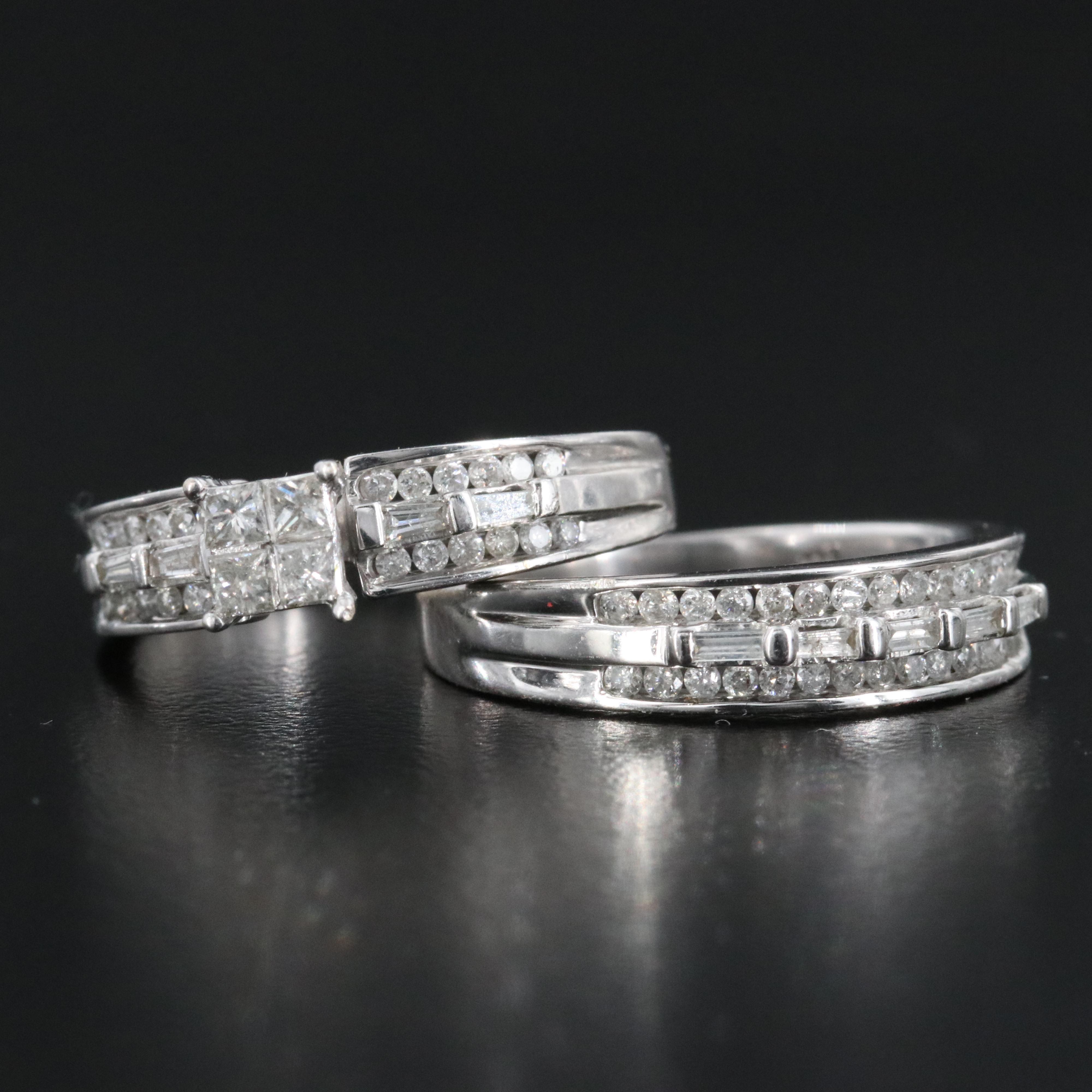 14K 0.75 CTW Diamond Ring Set