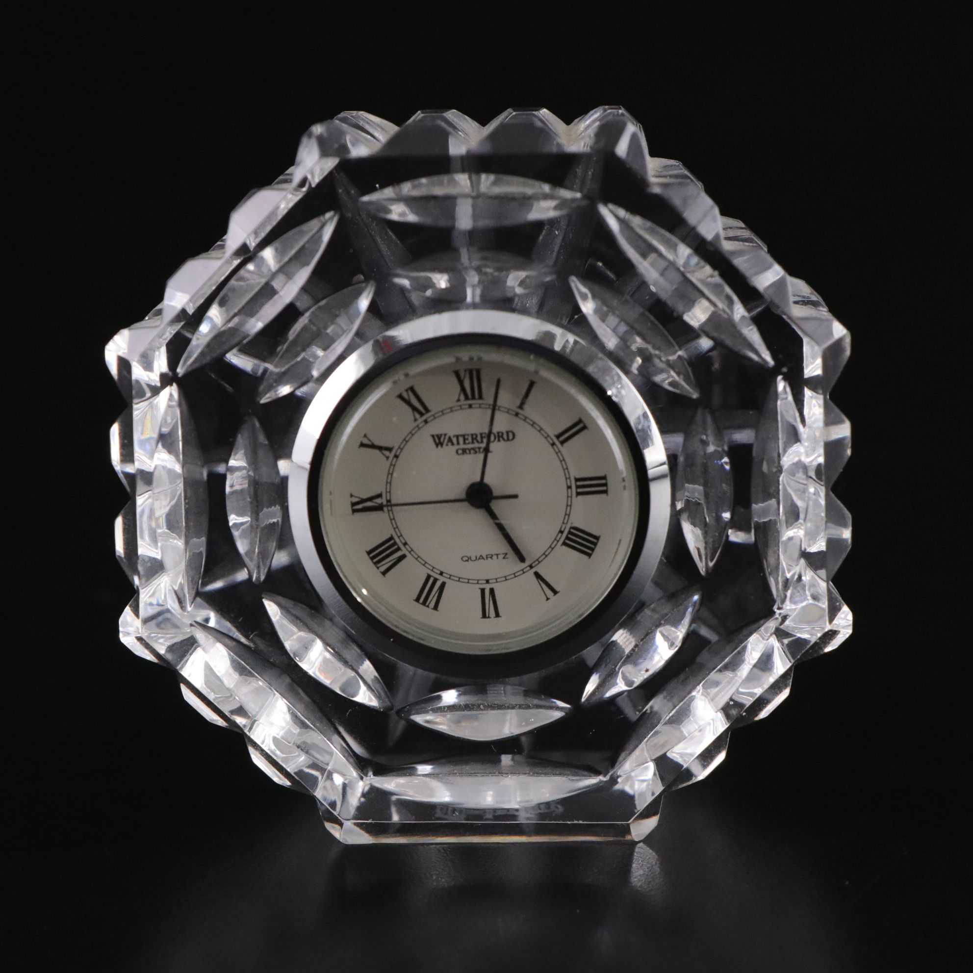 Waterford Crystal Quartz Desk Clock, Mikasa Swirl Crystal Bowl & More