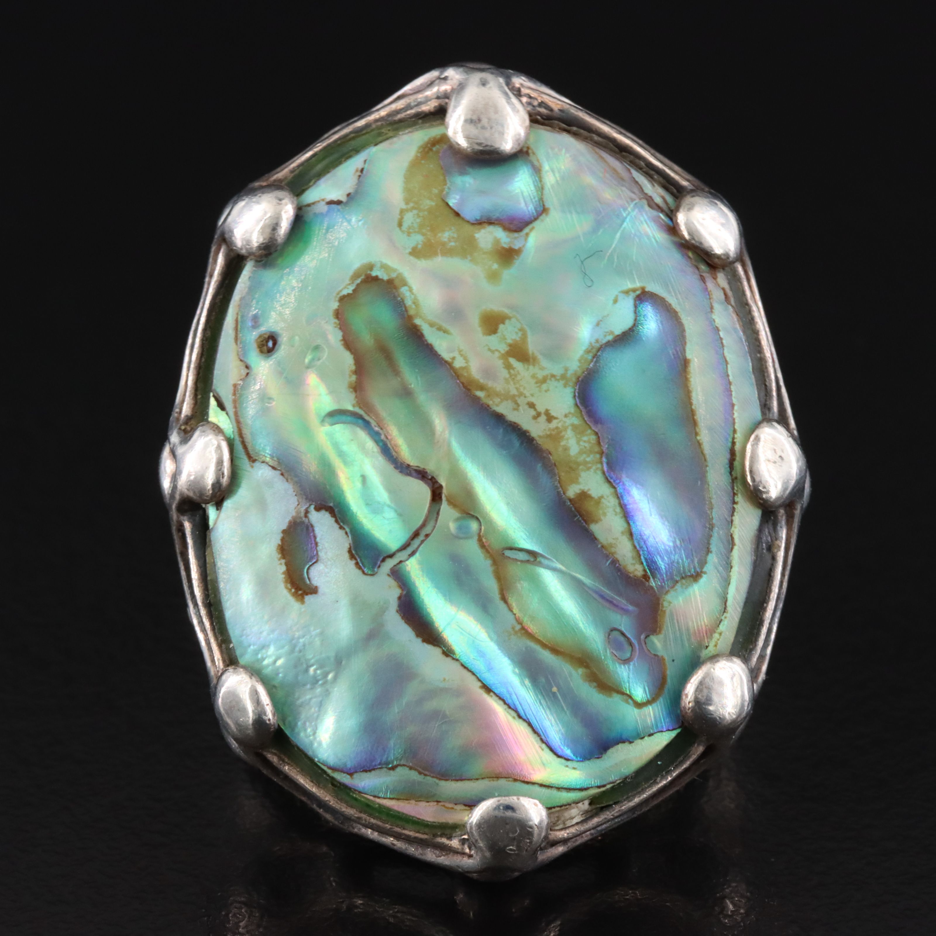 Sterling Abalone Ring
