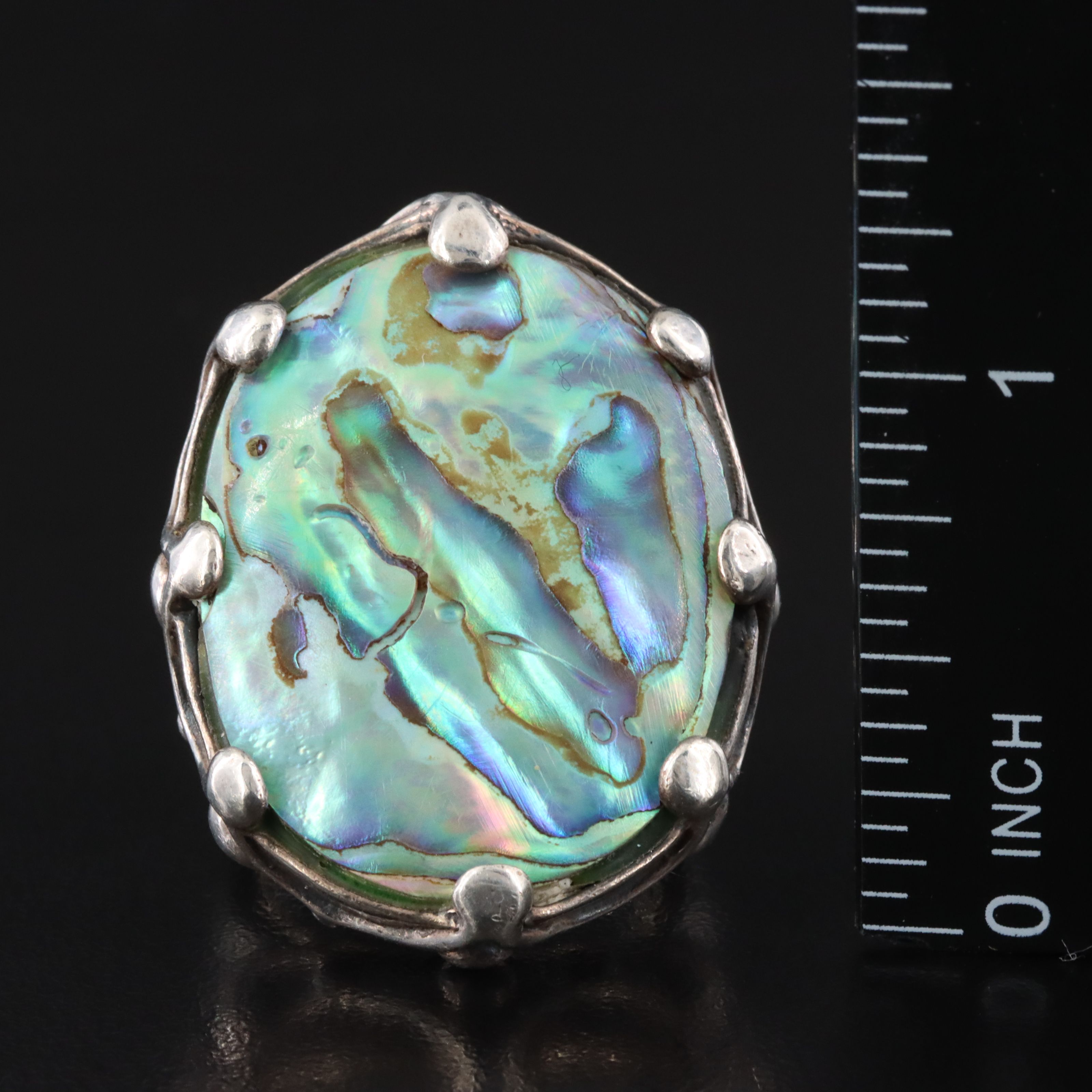 Sterling Abalone Ring