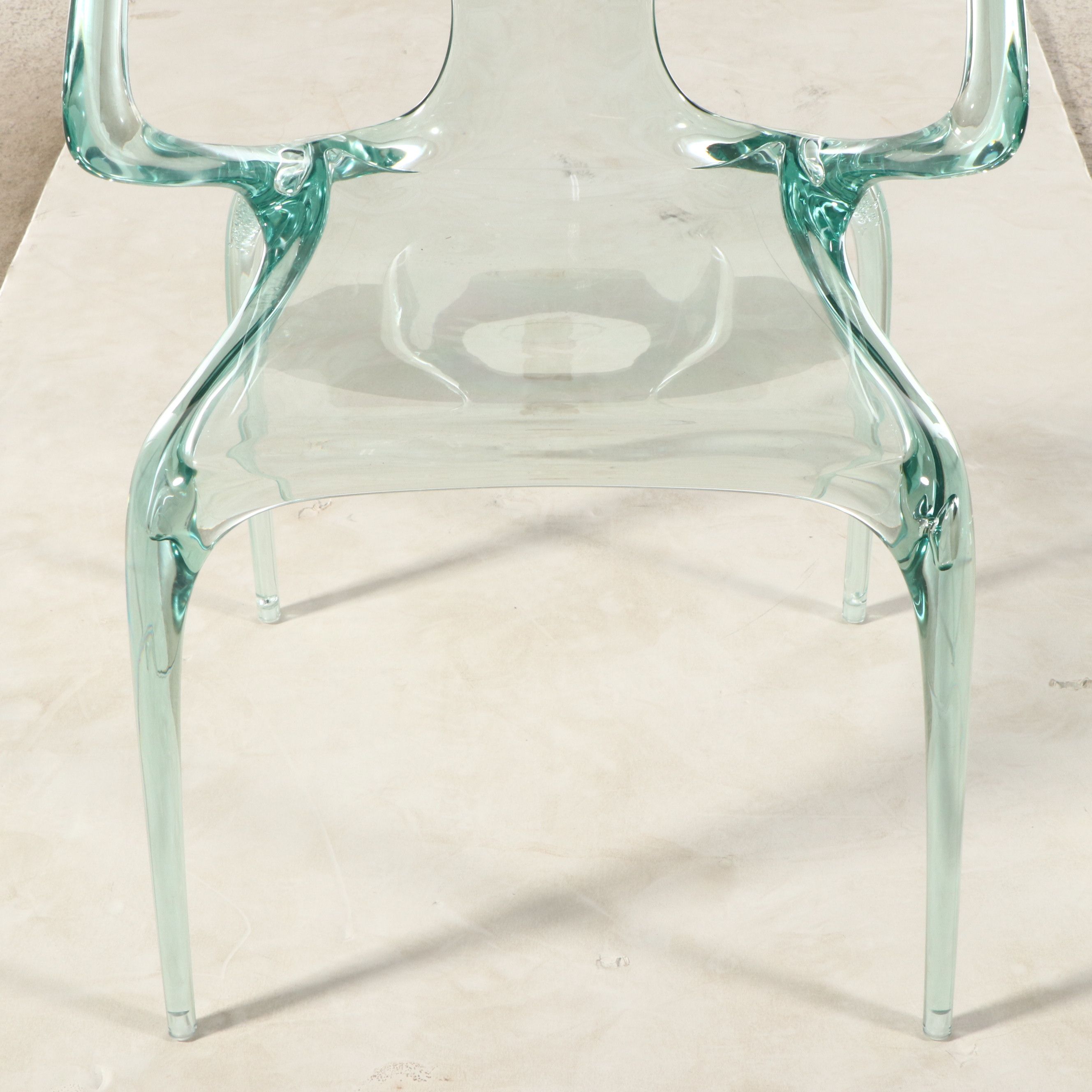 Song Wen Zhong for Roche Bobois "Ava" Modernist Style Acrylic Armchair