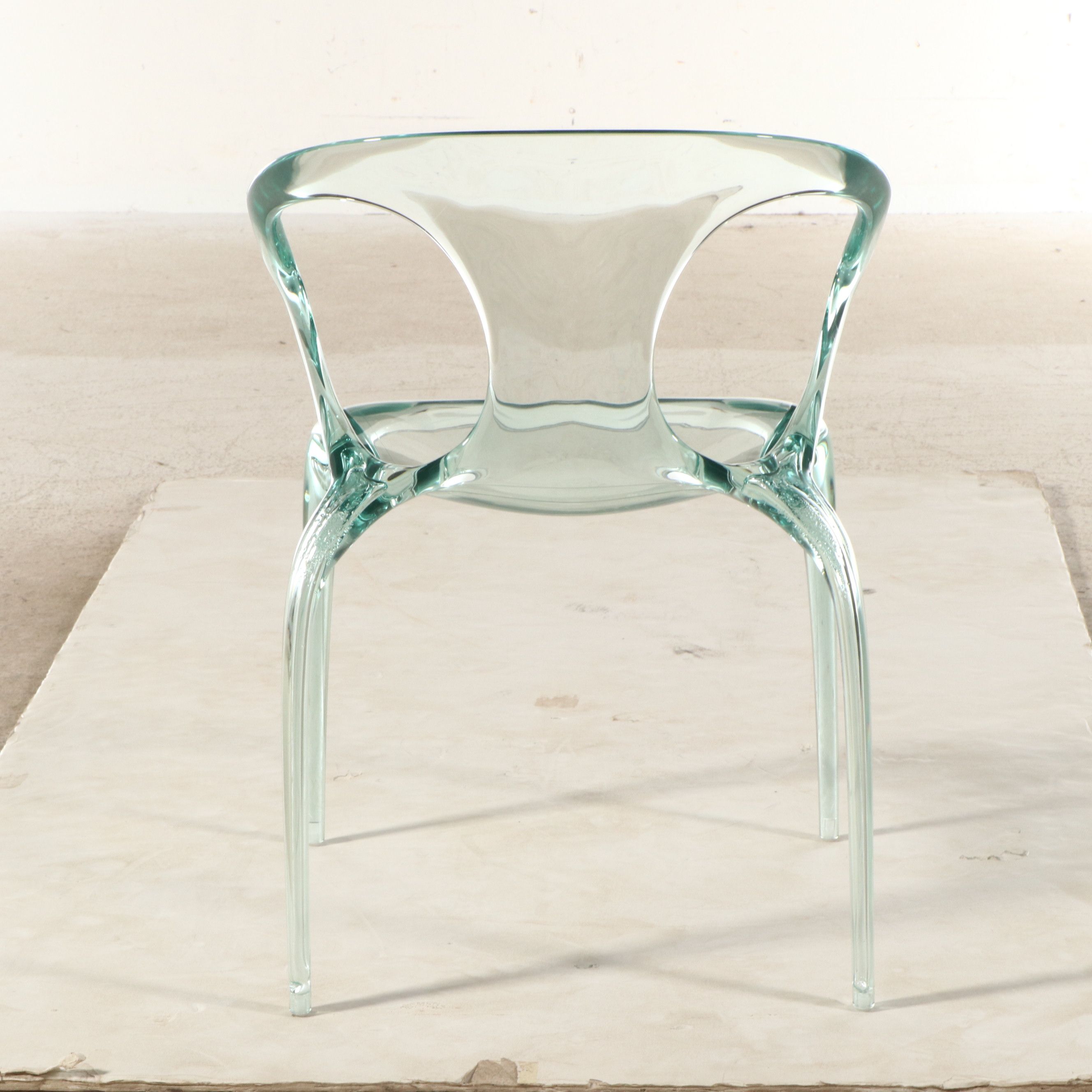 Song Wen Zhong for Roche Bobois "Ava" Modernist Style Acrylic Armchair