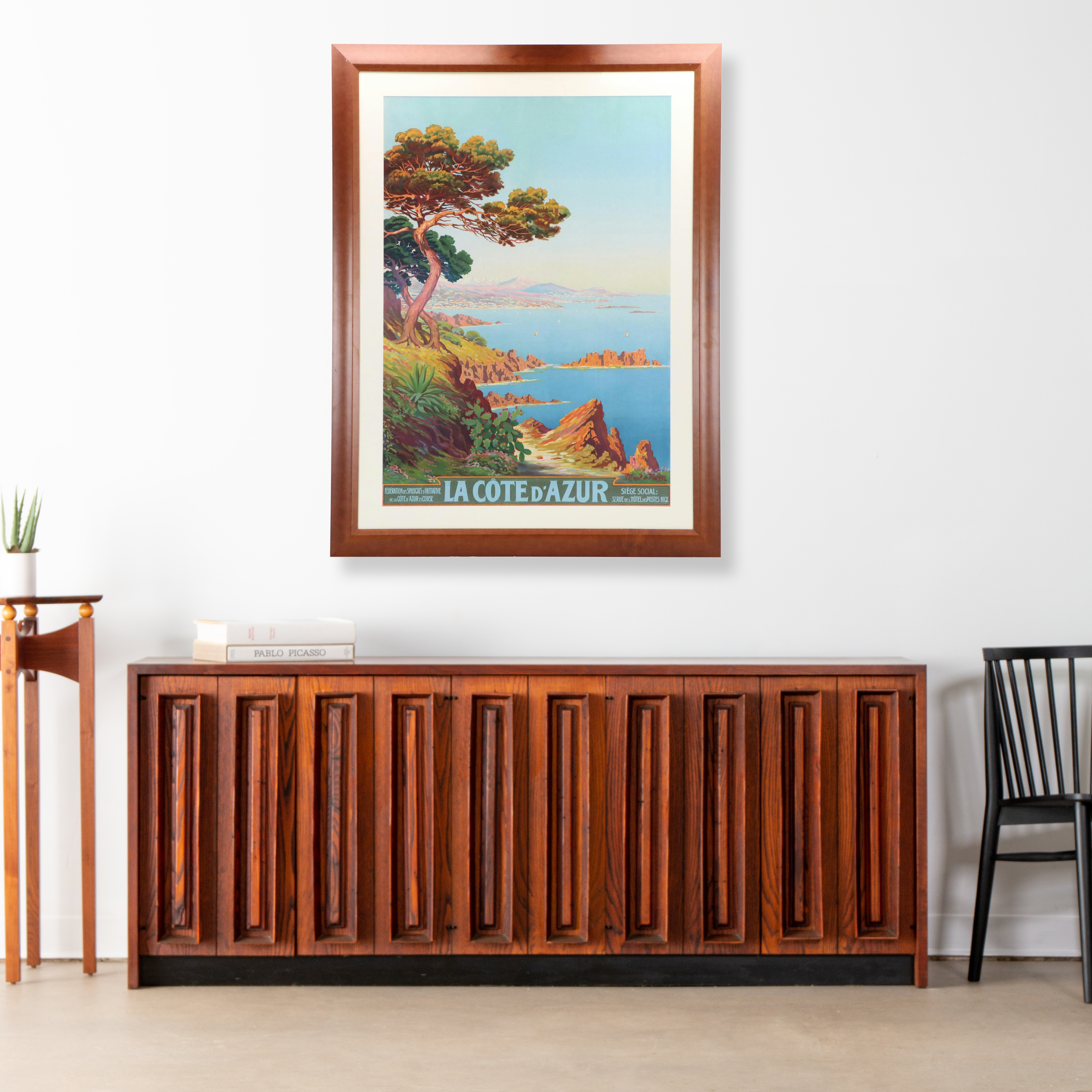 Adelin Charles Morel De Tanguy Travel Poster "La Côte d'Azur," Circa 1930