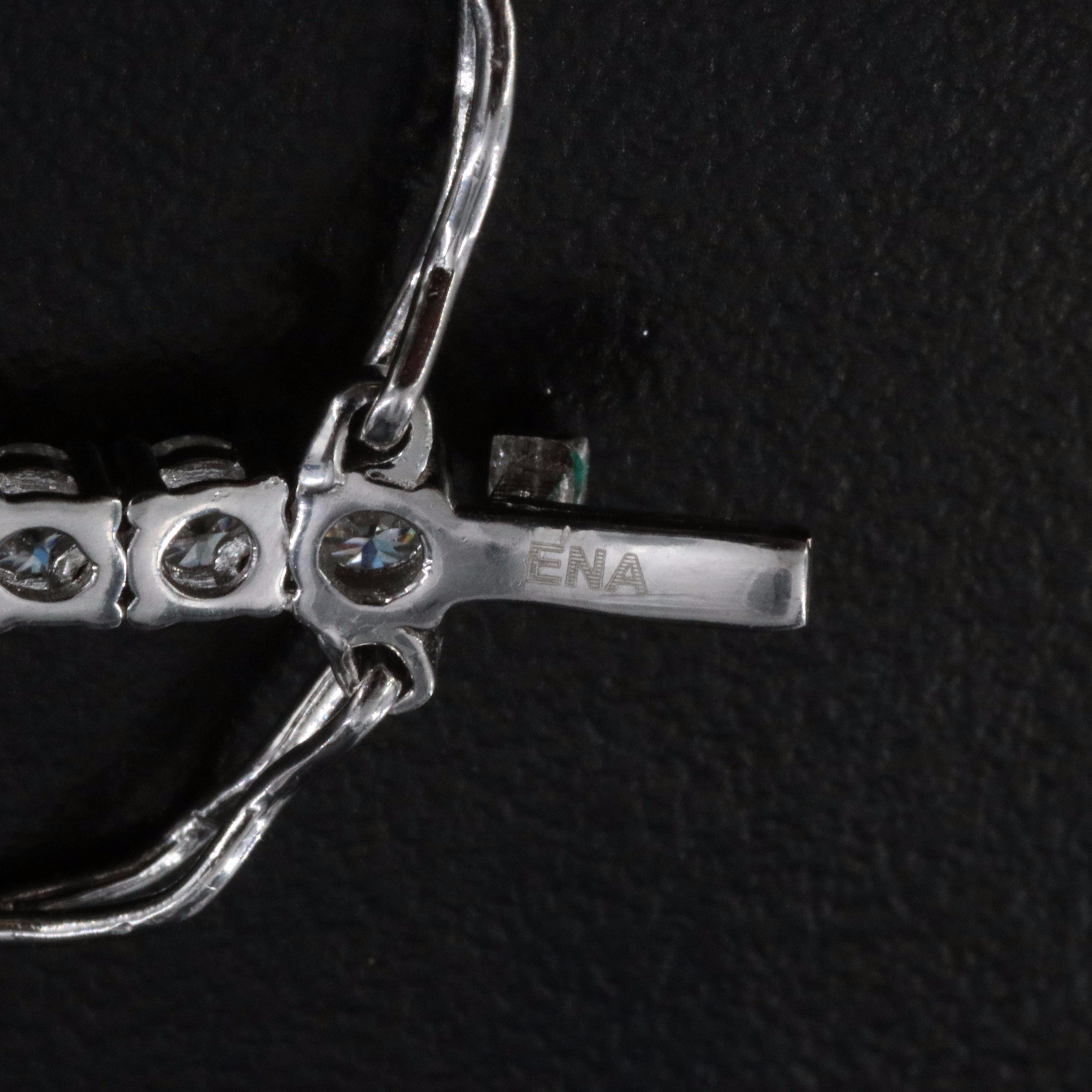 Sterling Moissanite Rivière Necklace