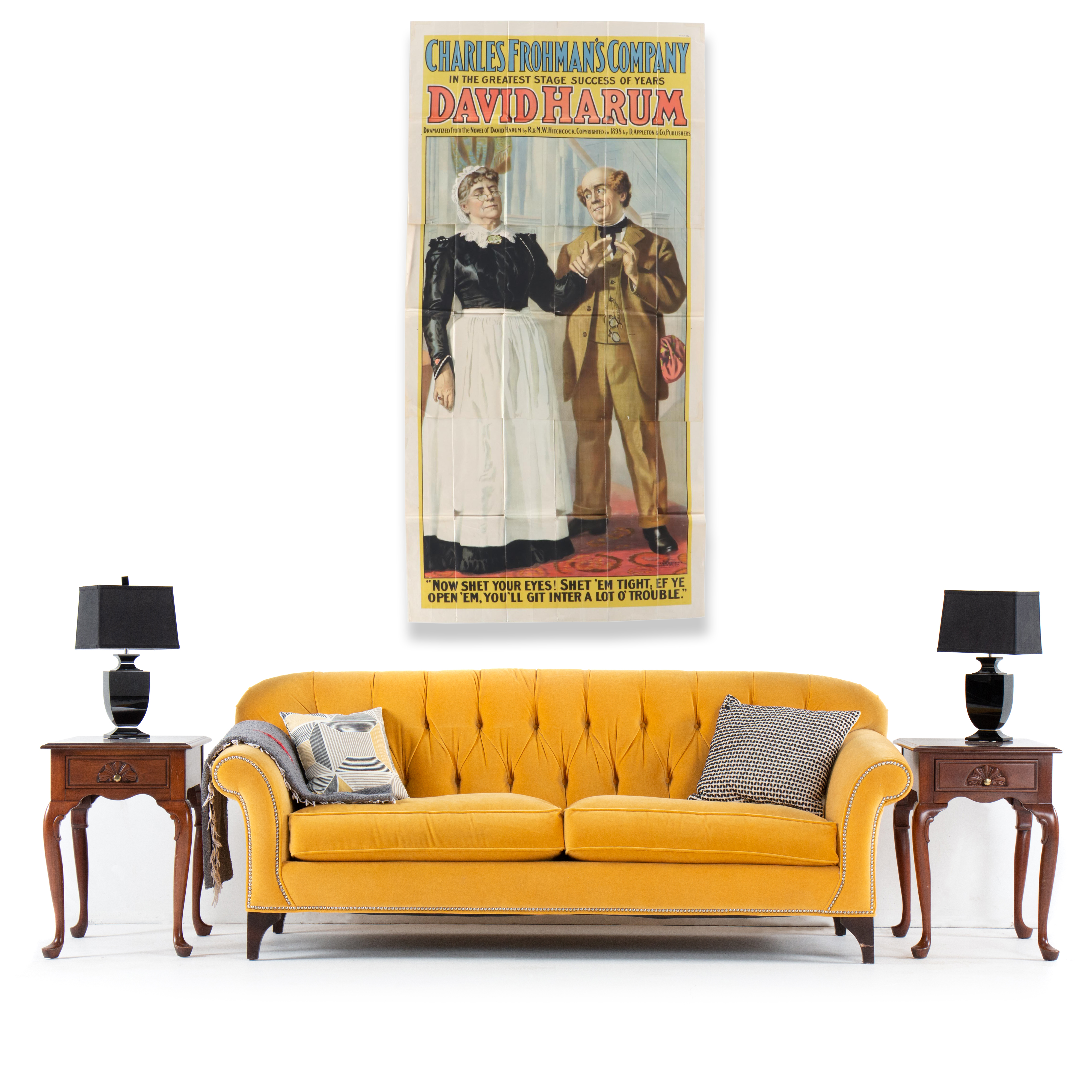 Charles Frohman's Company "David Harum" Lithograph Poster, 1901