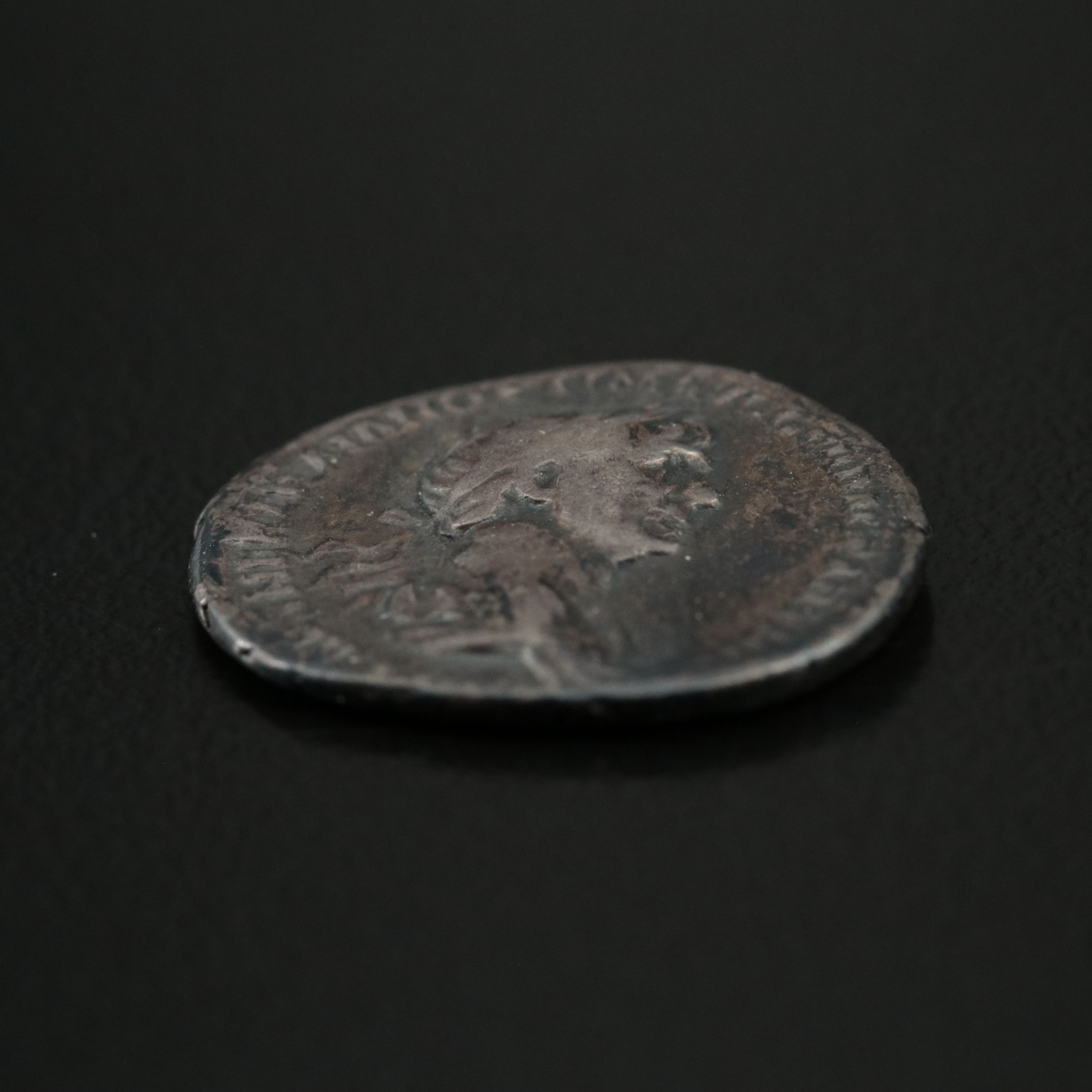Ancient Roman Imperial AR Denarius Coin of Trajan, ca. 103 A.D.