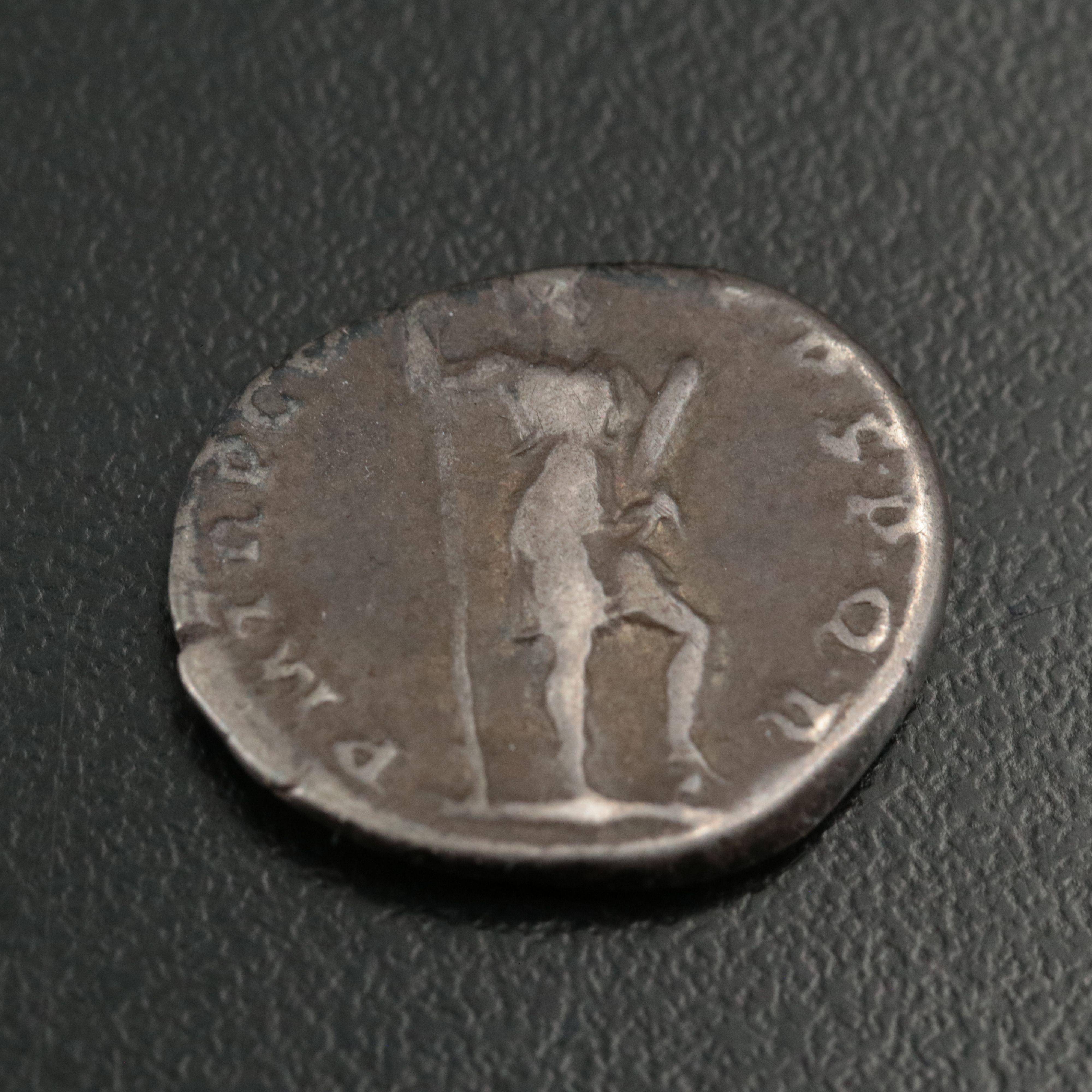 Ancient Roman Imperial AR Denarius Coin of Trajan, ca. 103 A.D.
