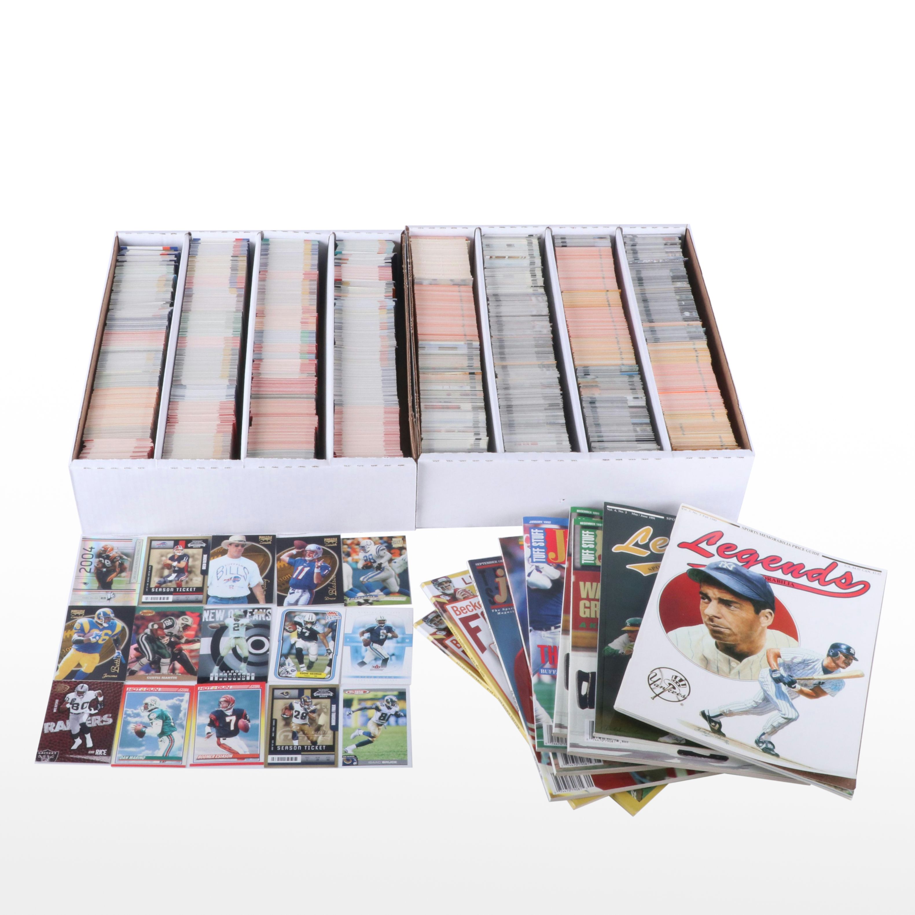 Approximately 6,000 Football and General Sports Cards, and Sports Publications