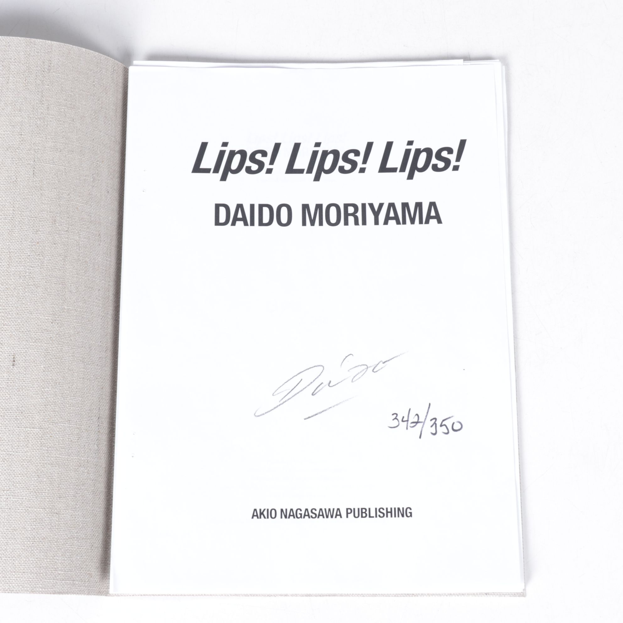 Daido Moriyama "Lips! Lips! Lips!" Photograph Booklet