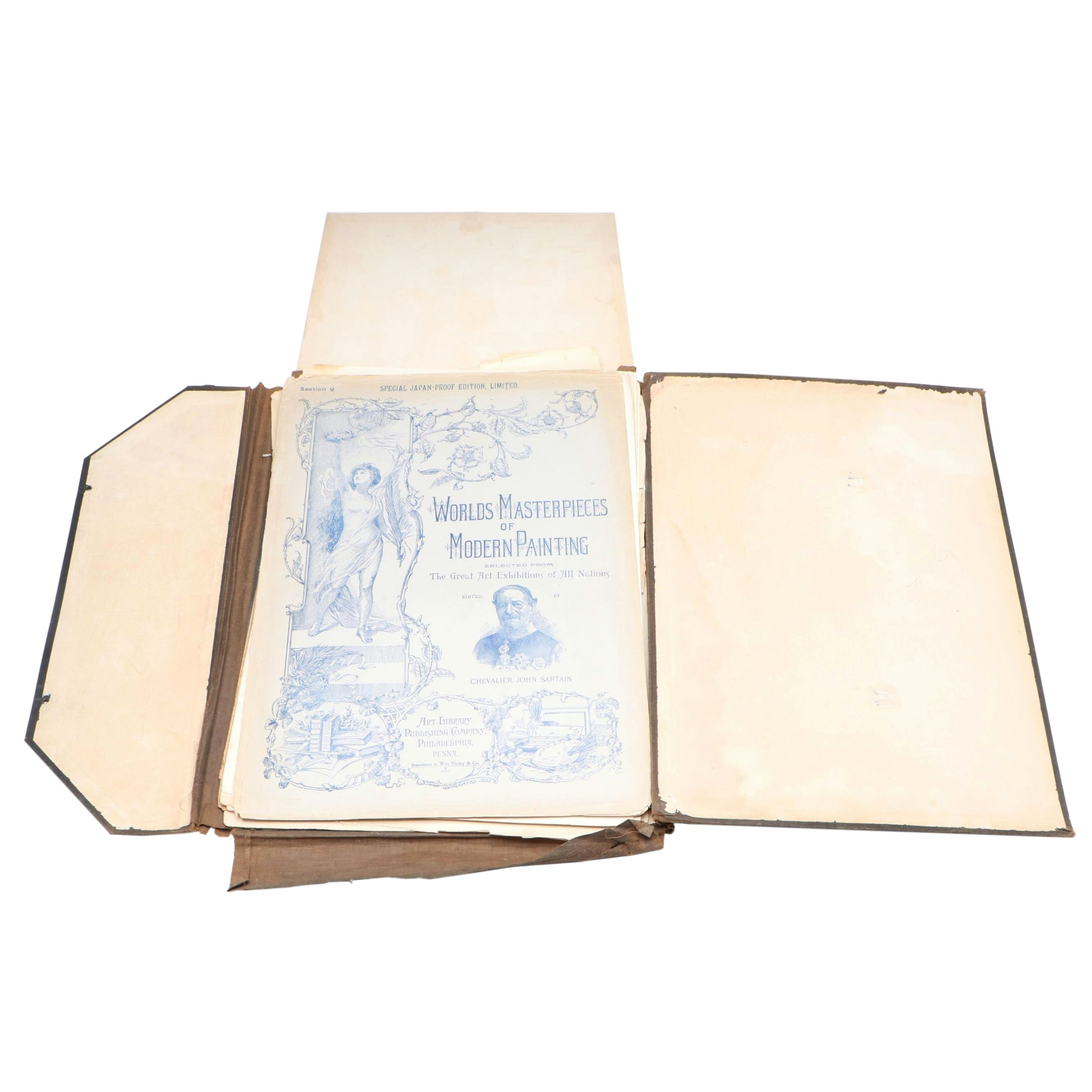 Mixed Media Portfolio "World's Masterpieces of Modern Painting," 1893