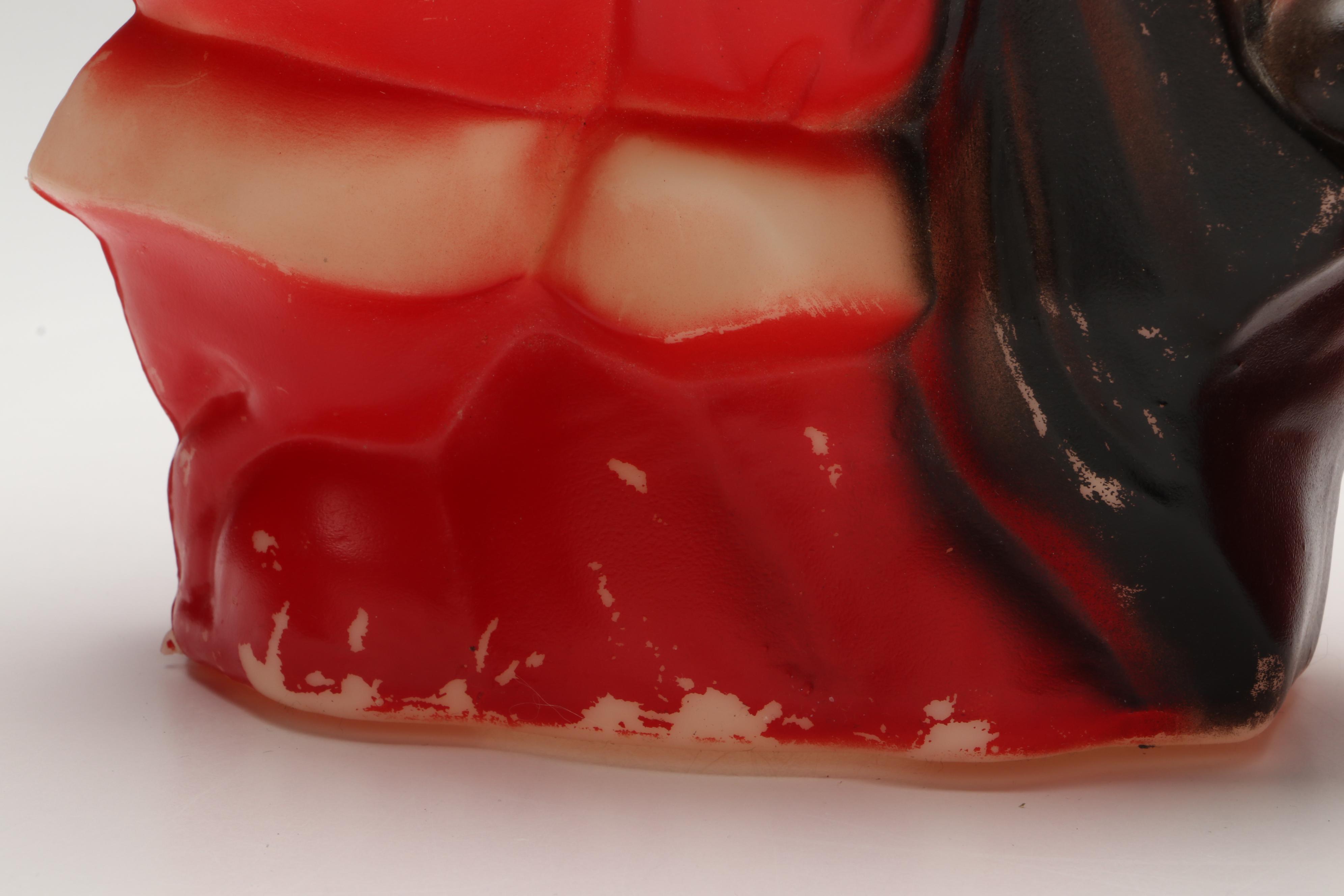 Empire and Dapol Plastic Blow Mold Santa Claus Figures, Mid-20th Century