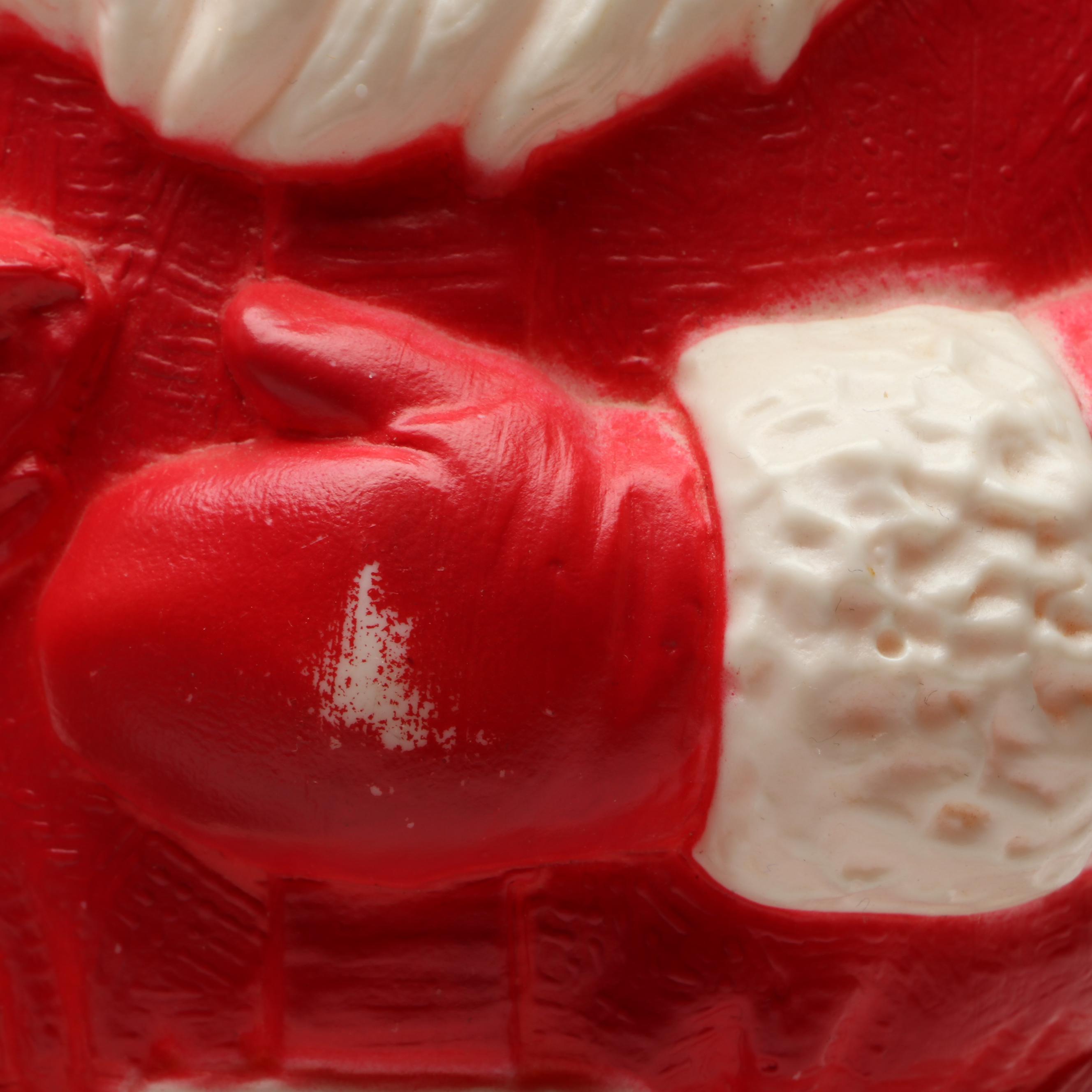 Empire and Dapol Plastic Blow Mold Santa Claus Figures, Mid-20th Century