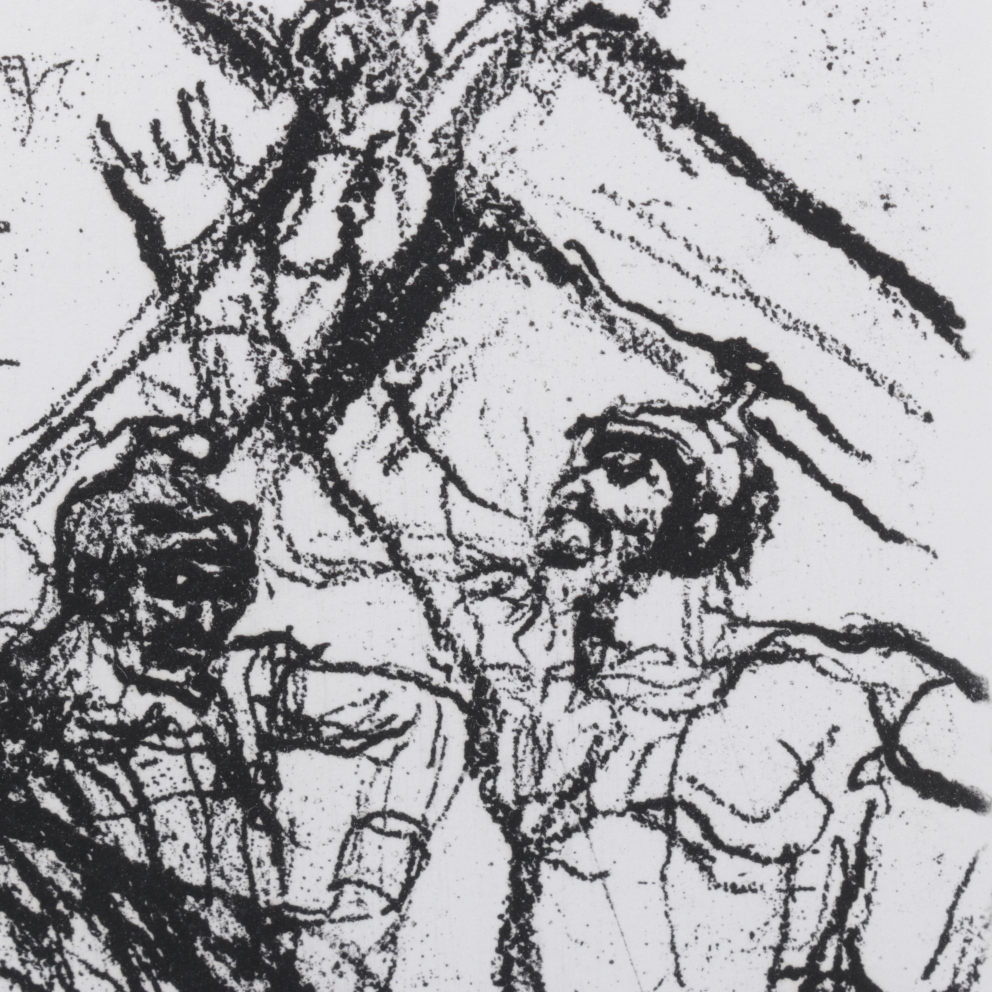 Walter Piacesi Etching "Jesus Condemned to Death on the Cross", 1974