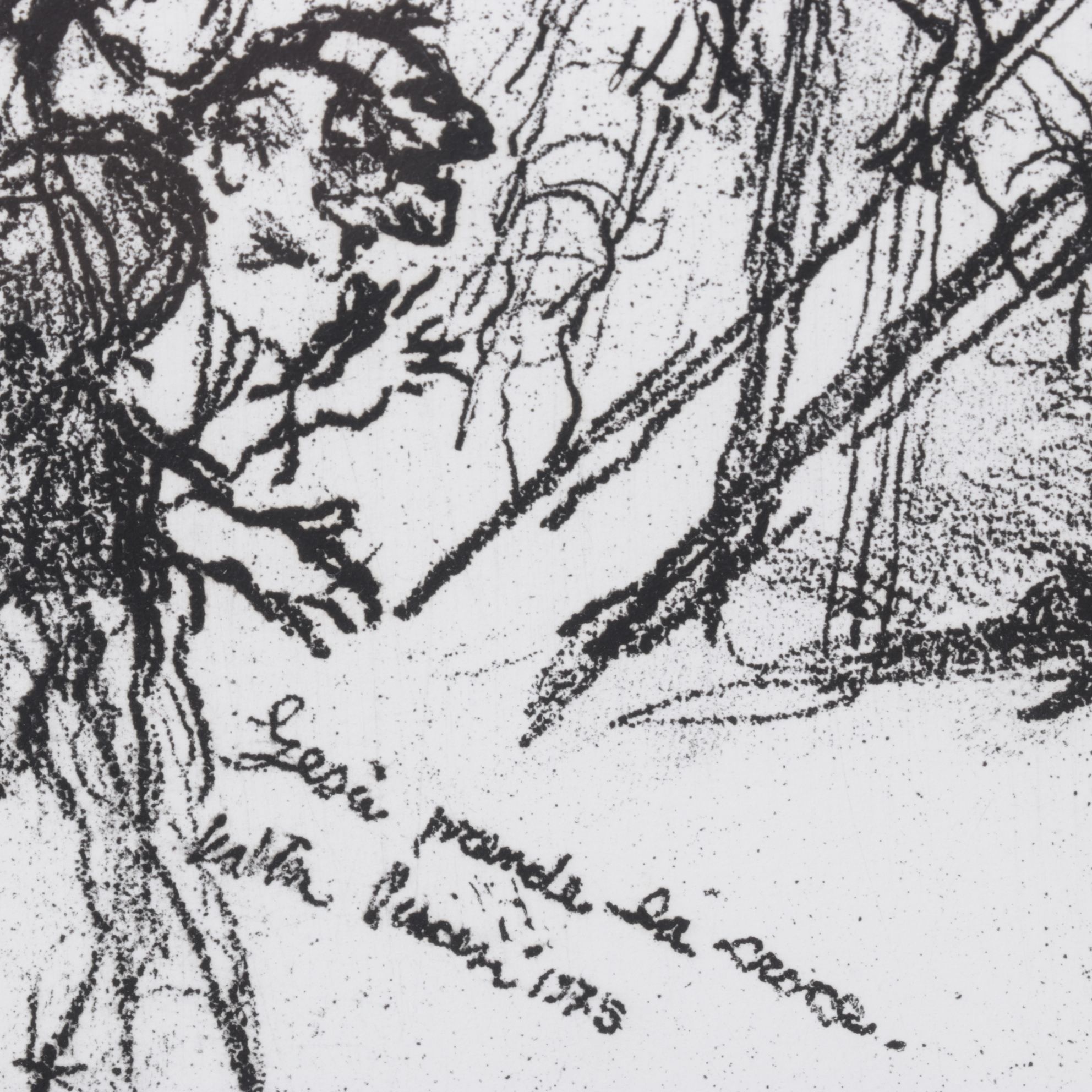 Walter Piacesi Etching "Jesus Condemned to Death on the Cross", 1974