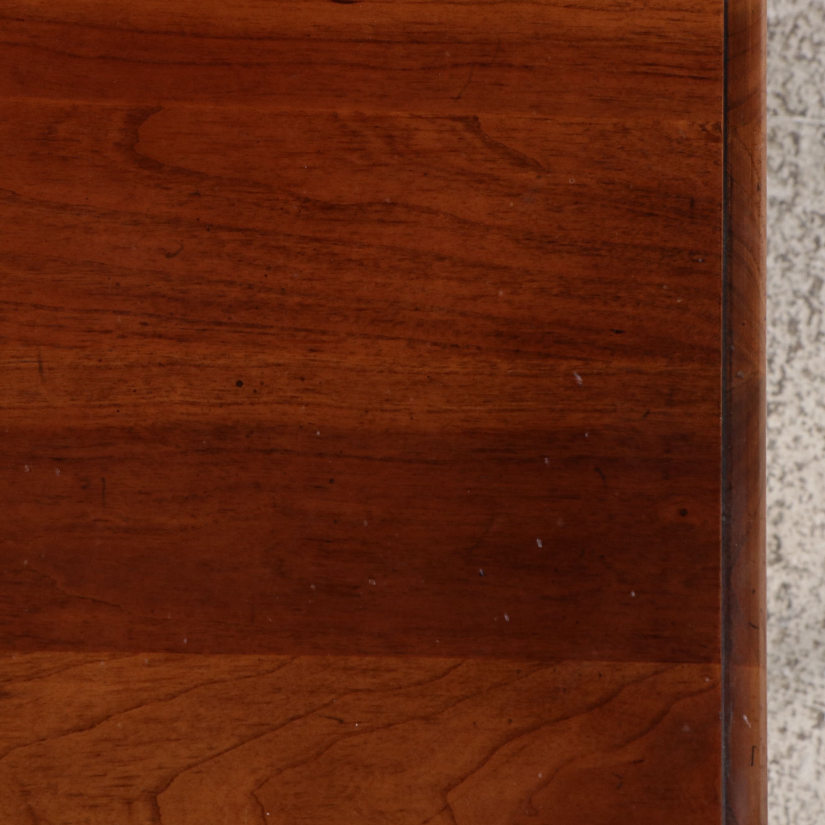 Queen Anne Style Cherry Finish Low Boy