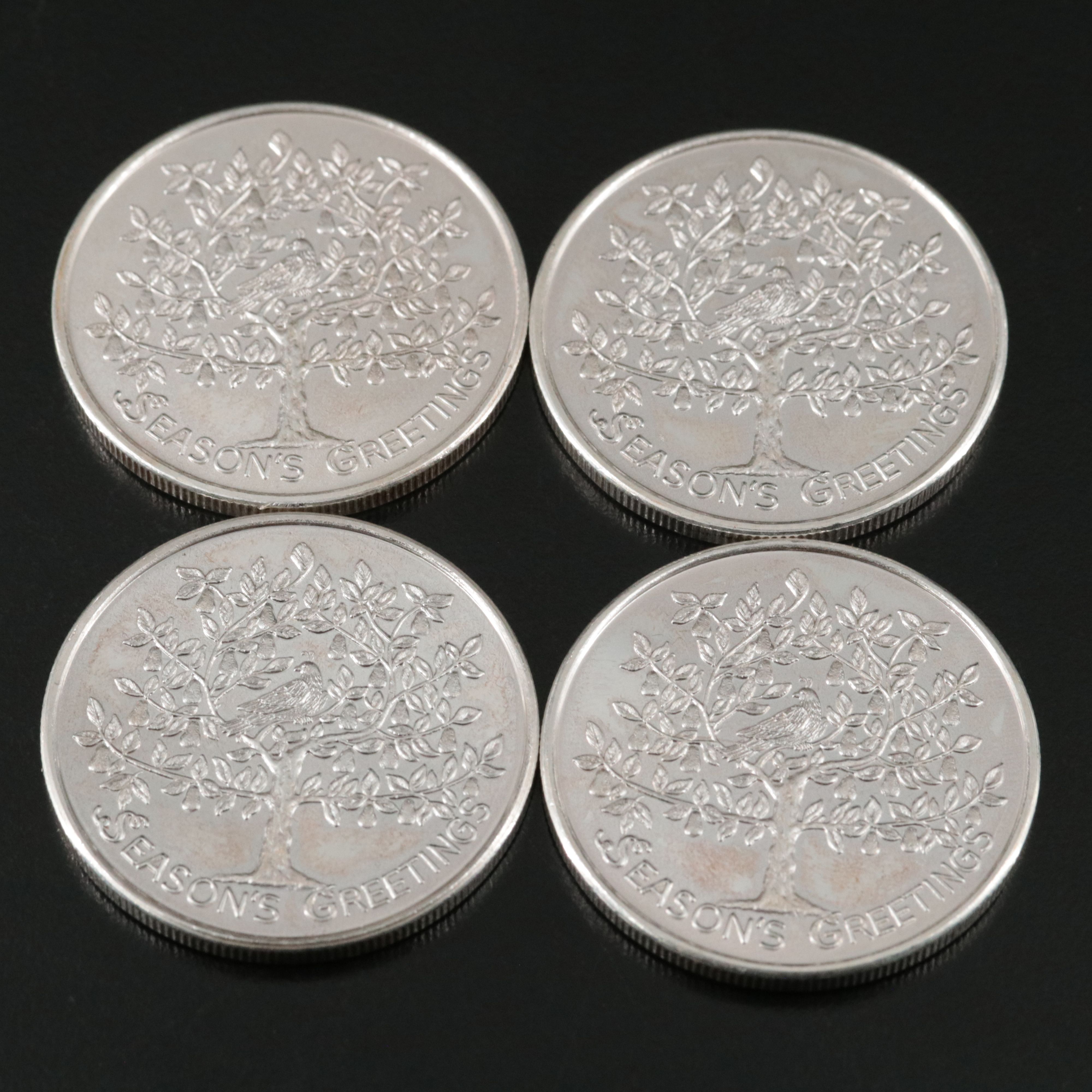Ten One-Ounce Fine Silver Rounds