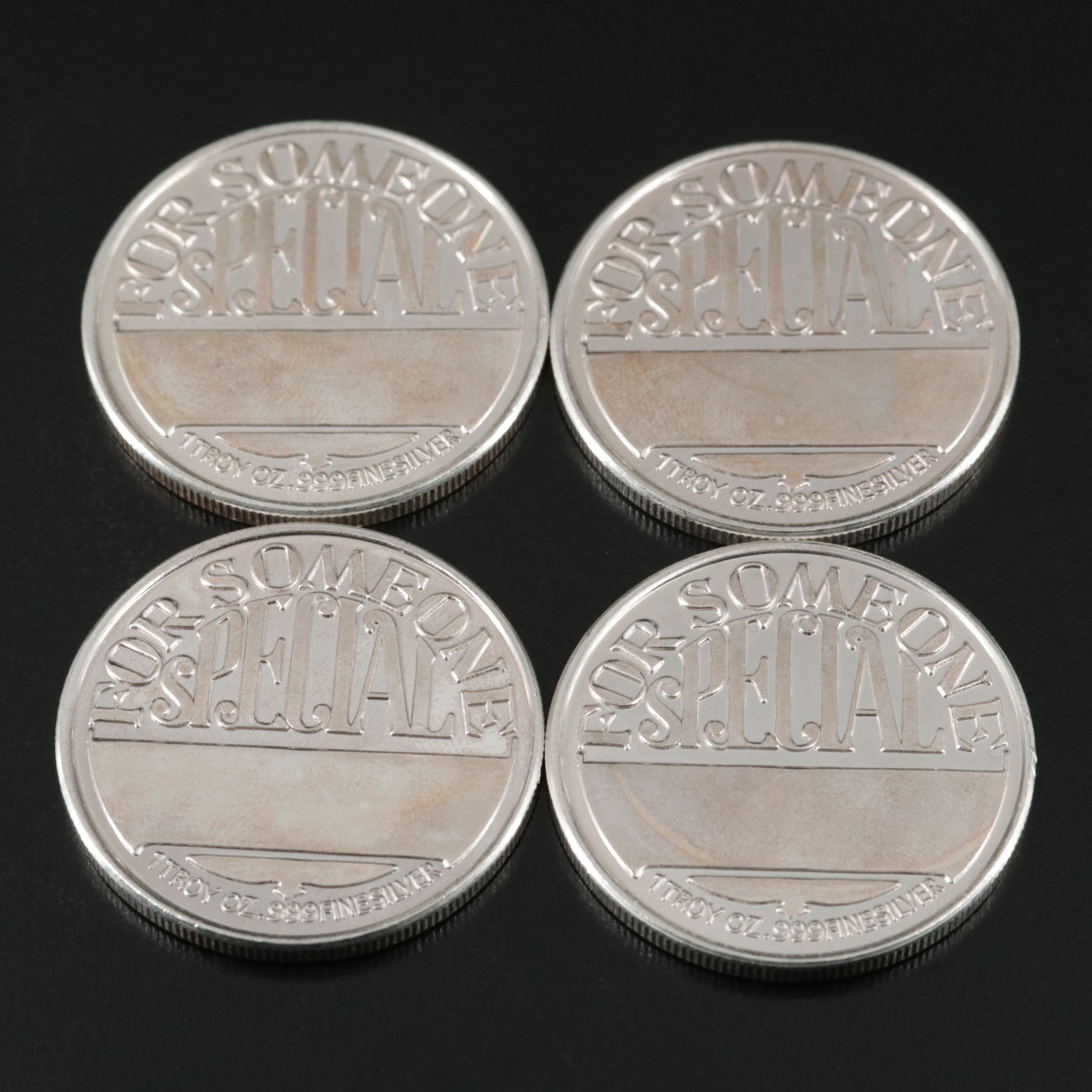 Ten One-Ounce Fine Silver Rounds