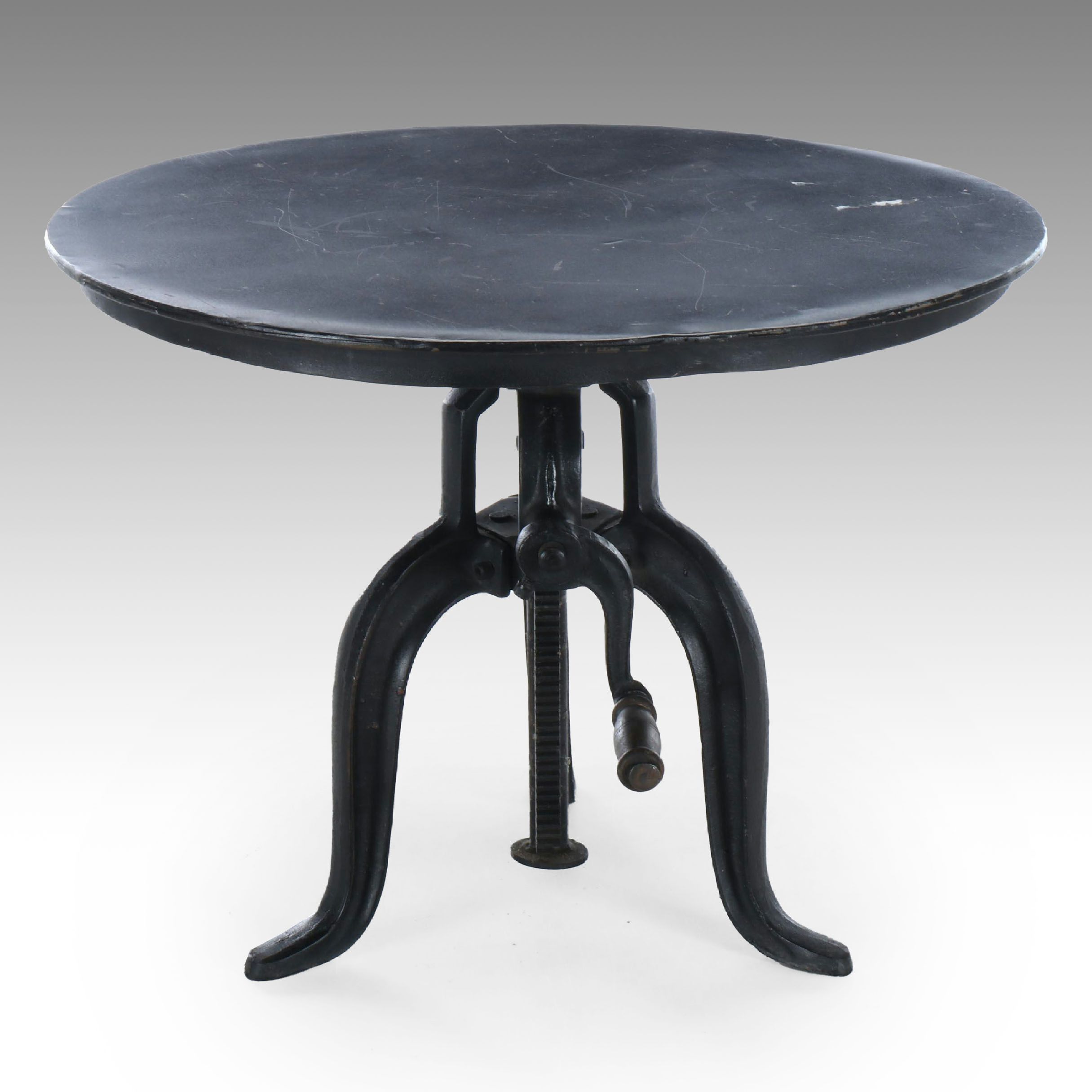 Black Painted Rockwell Crank Adjusted Table