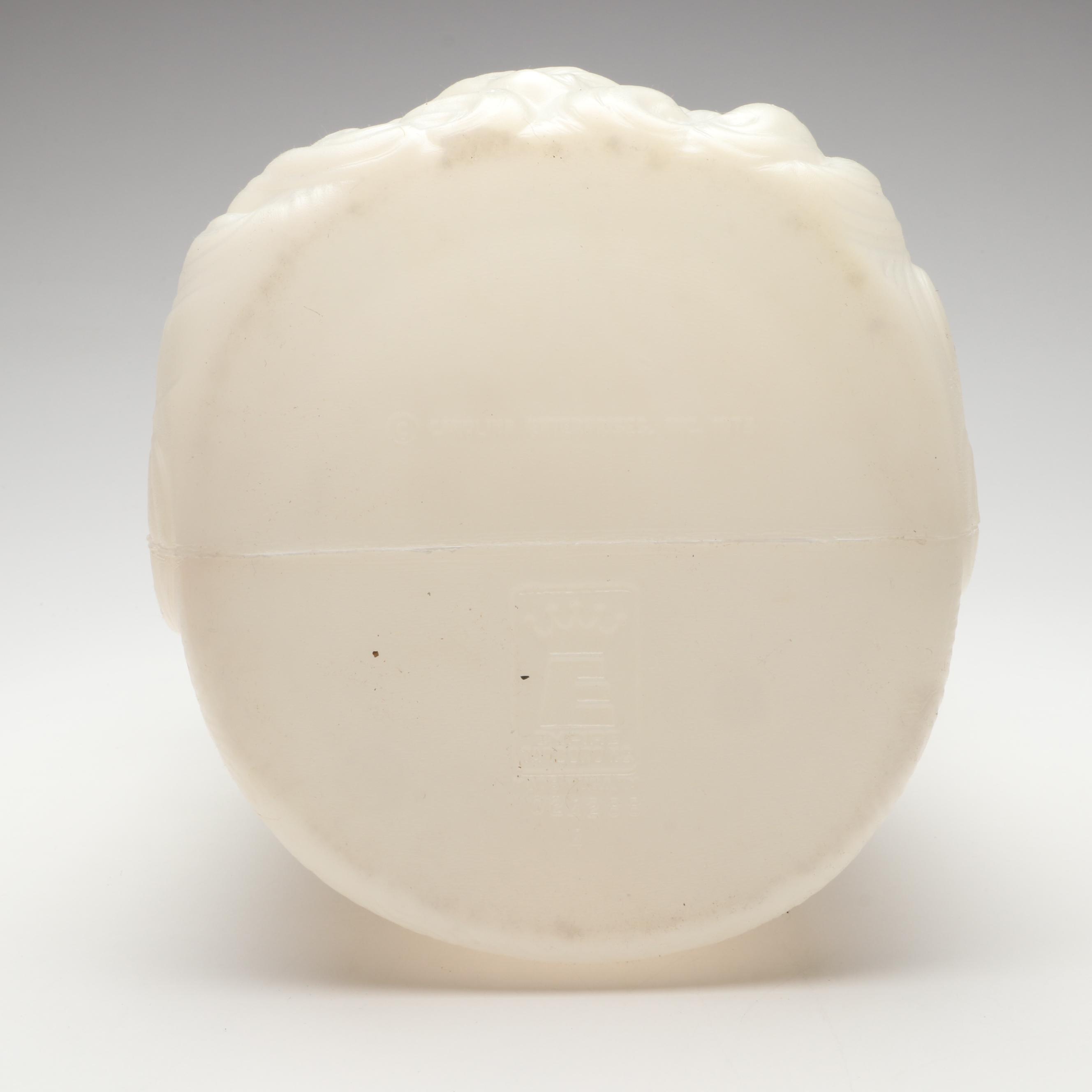 Vintage Carolina Enterprises Plastic Blow Mold Santa Claus Cookie Jar