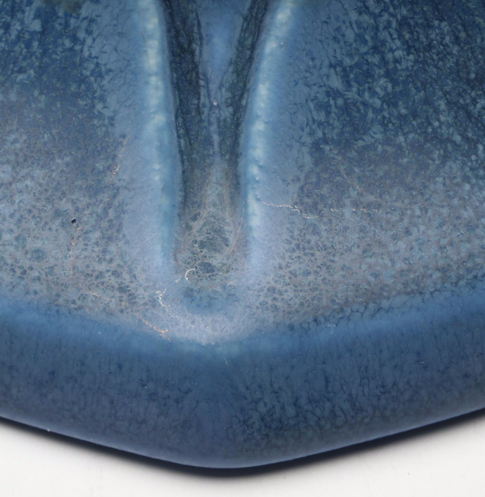 Rookwood Pottery Arts and Crafts Blue Matte Candlesticks, 1928 & 1929