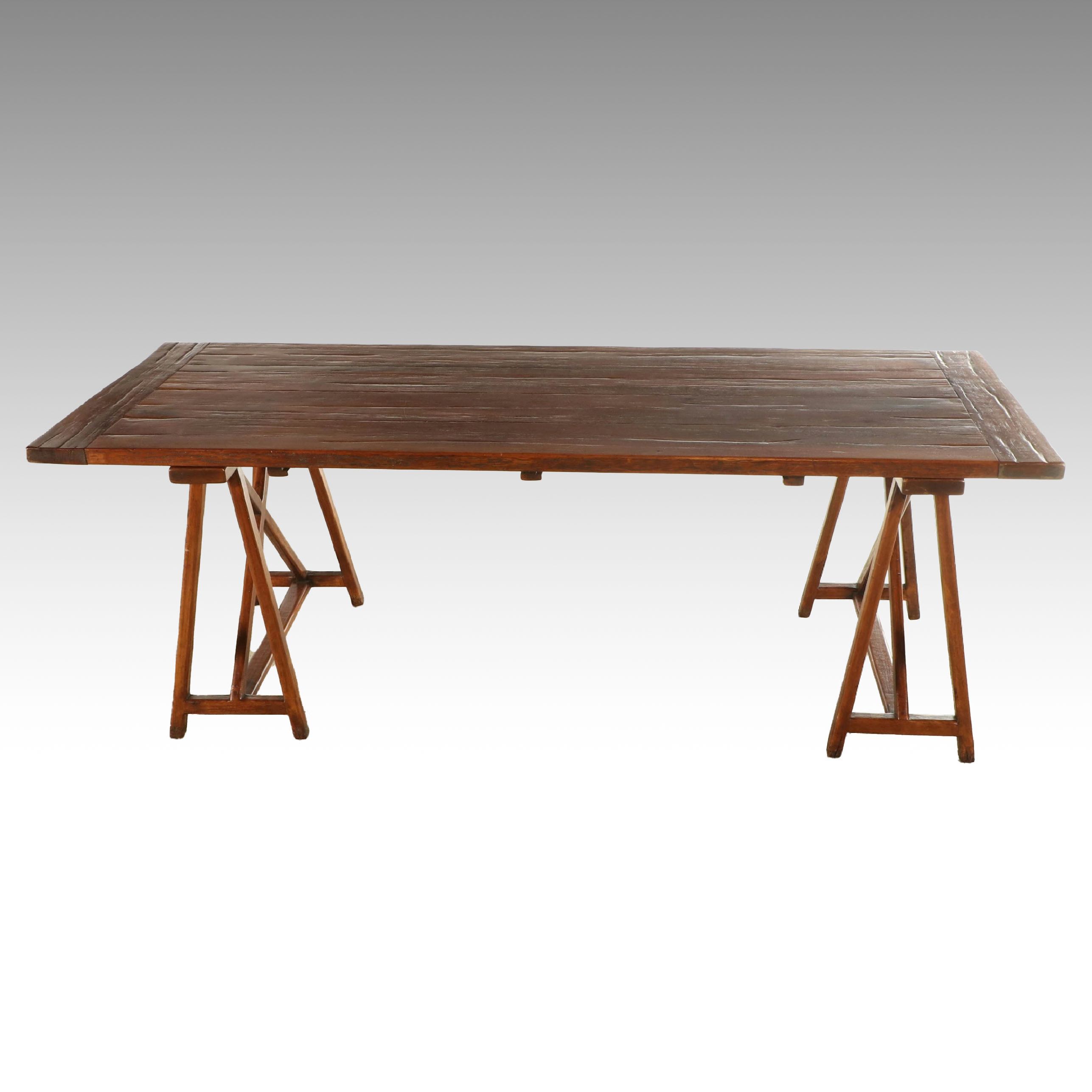 Ralph Lauren Home Oak Trestle Table