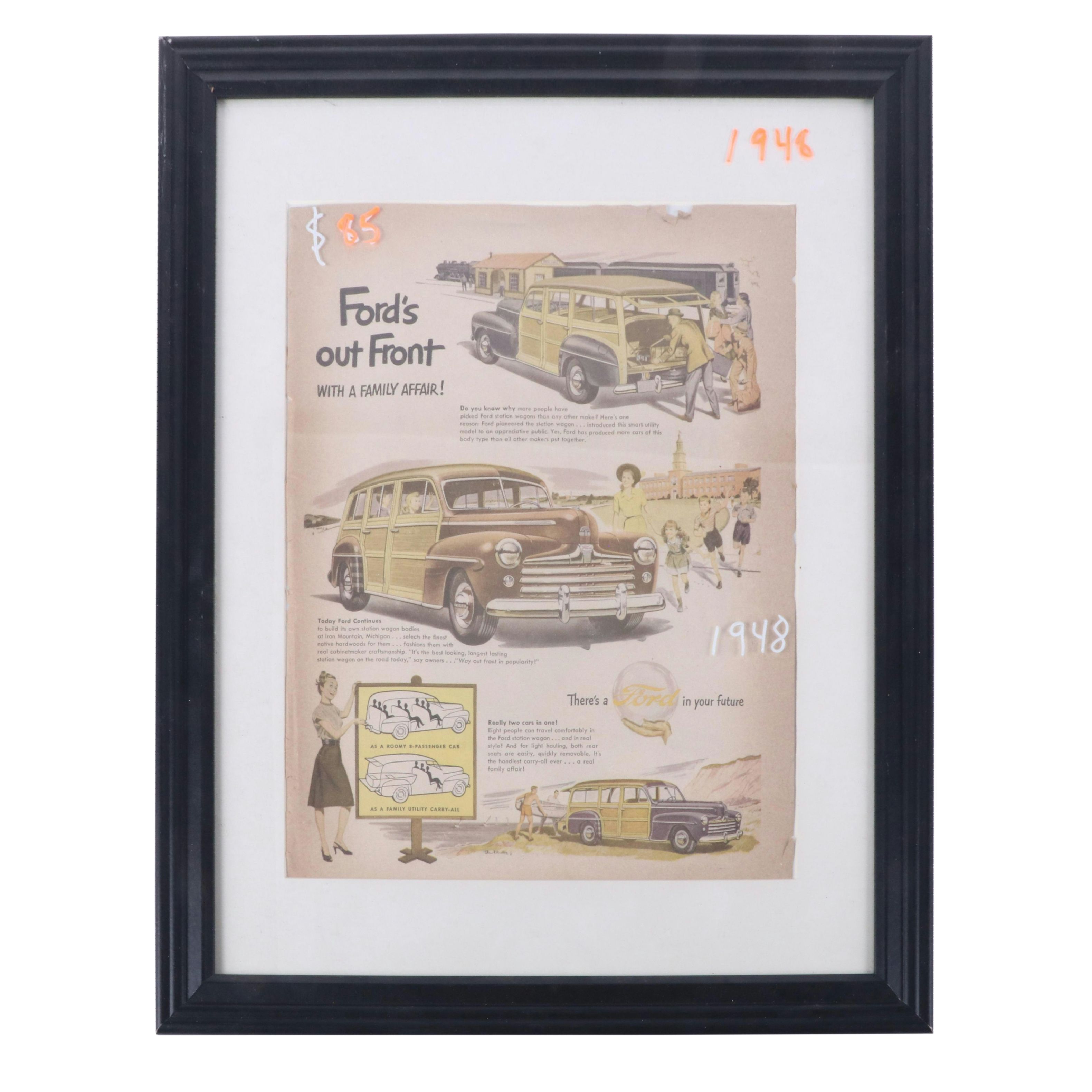 Framed Vintage Advertising, Rat Pack Photo and More