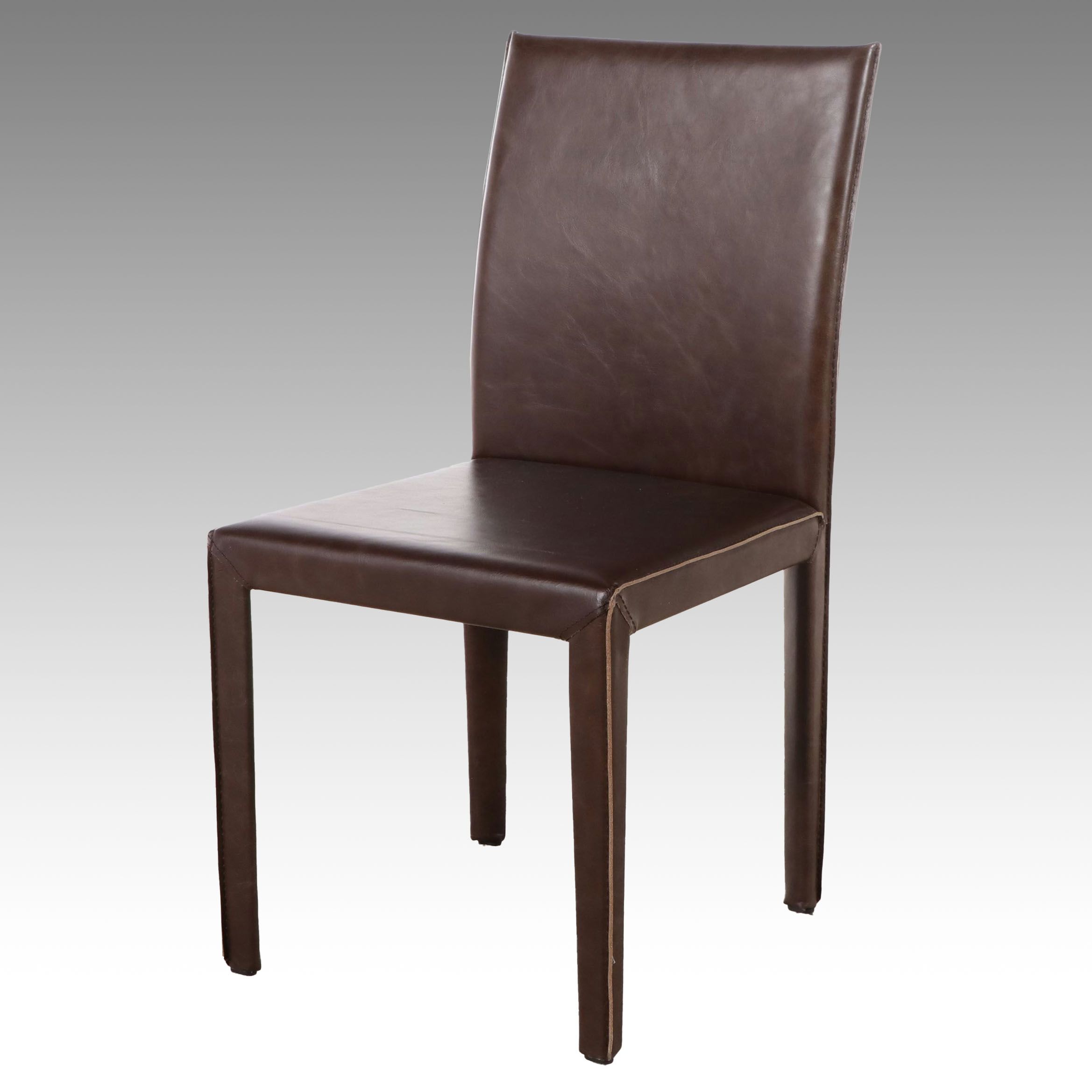 Contemporary Faux Leather Chair