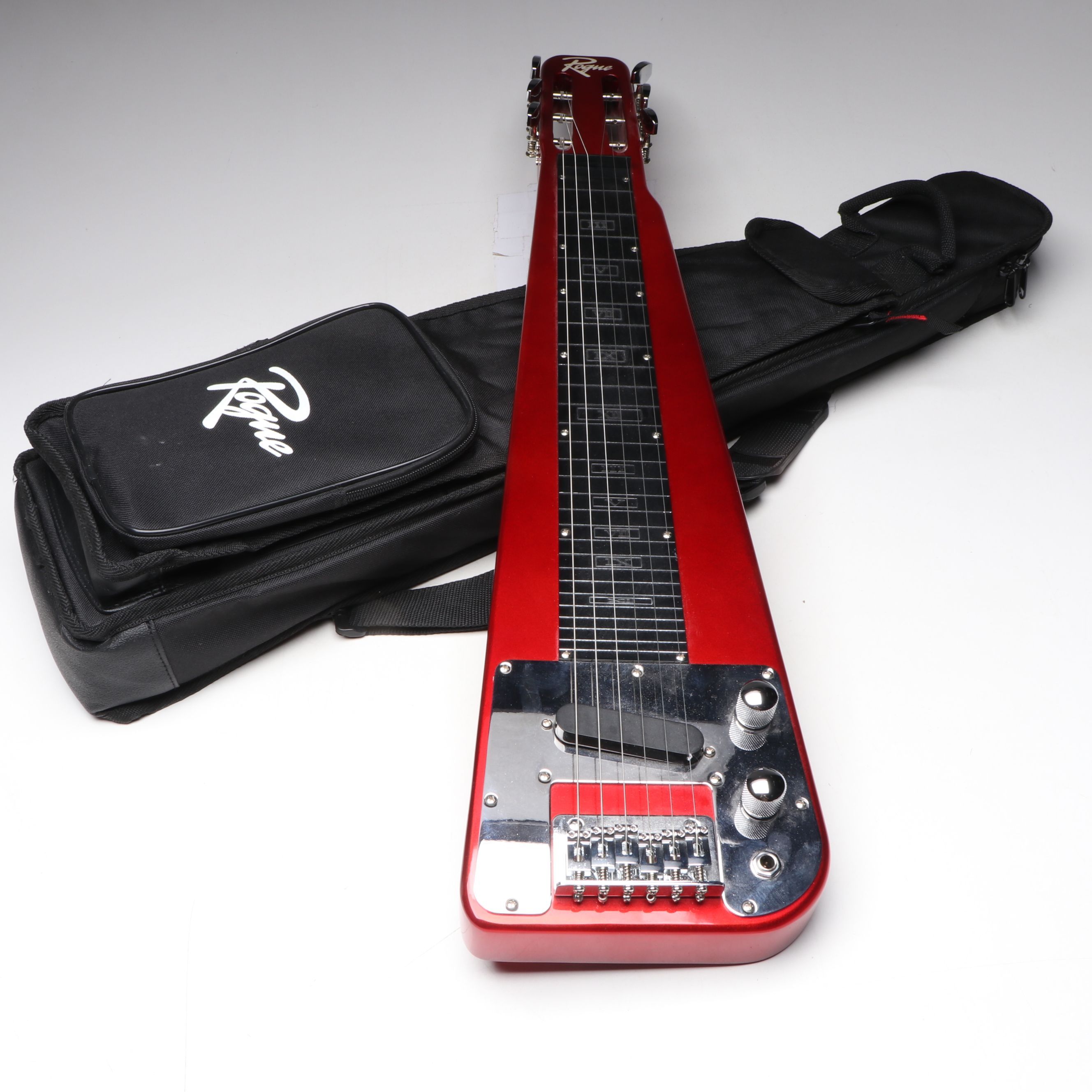 Rogue RLS-1 Electric Lap Steel Guitar with Travel Bag and Stand