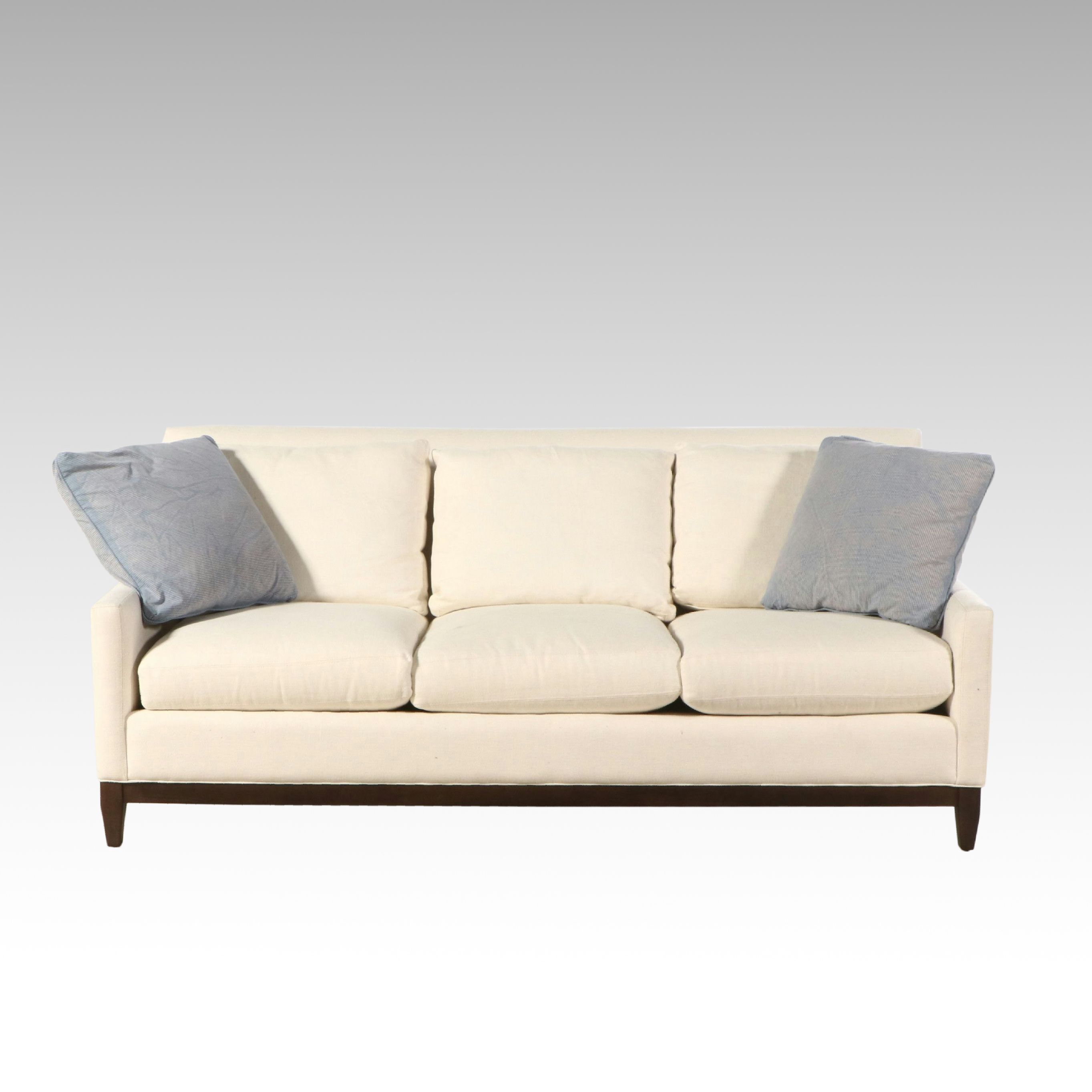 Arhaus Furniture Camden Collection Modernist Style Fabric Upholstered Sofa