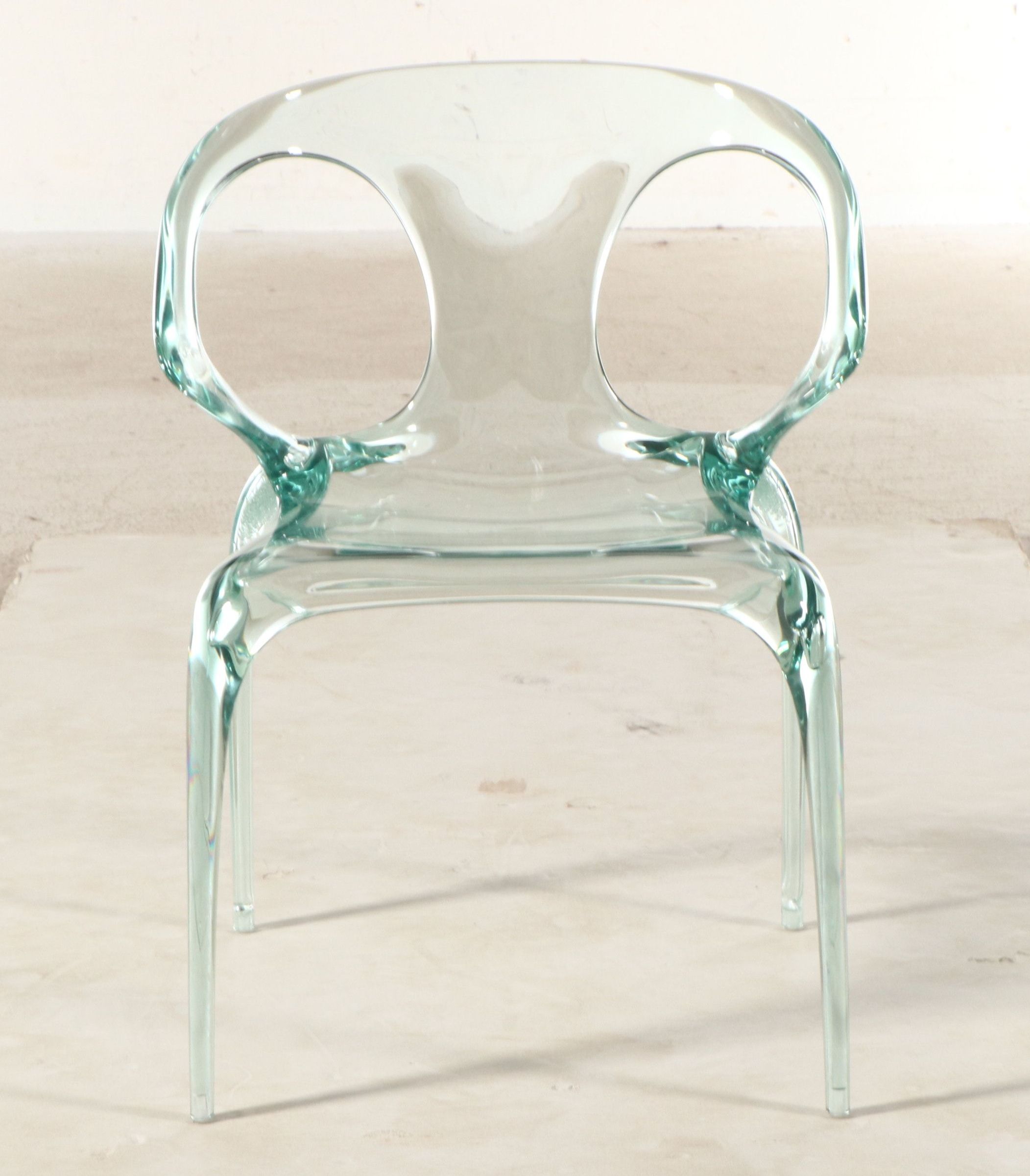 Song Wen Zhong for Roche Bobois "Ava" Modernist Style Acrylic Armchair