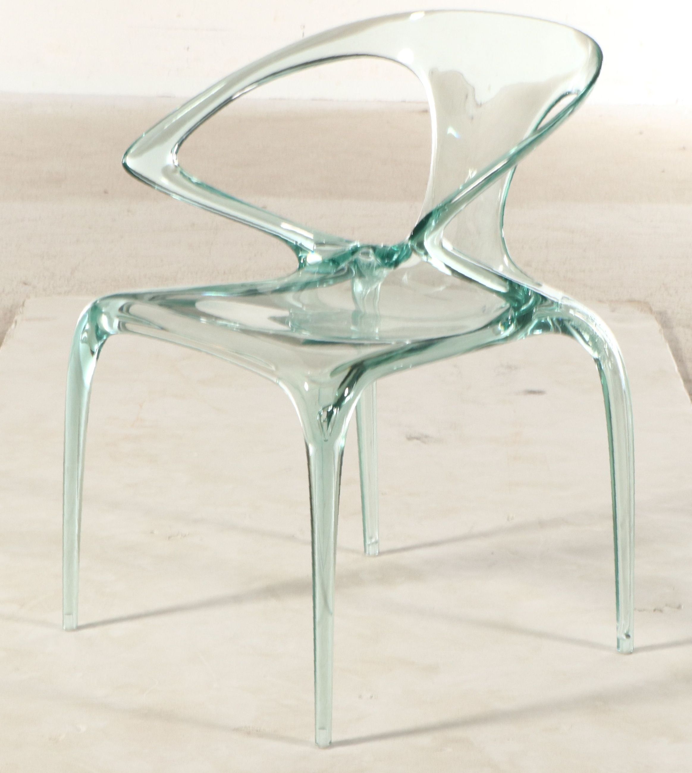 Song Wen Zhong for Roche Bobois "Ava" Modernist Style Acrylic Armchair