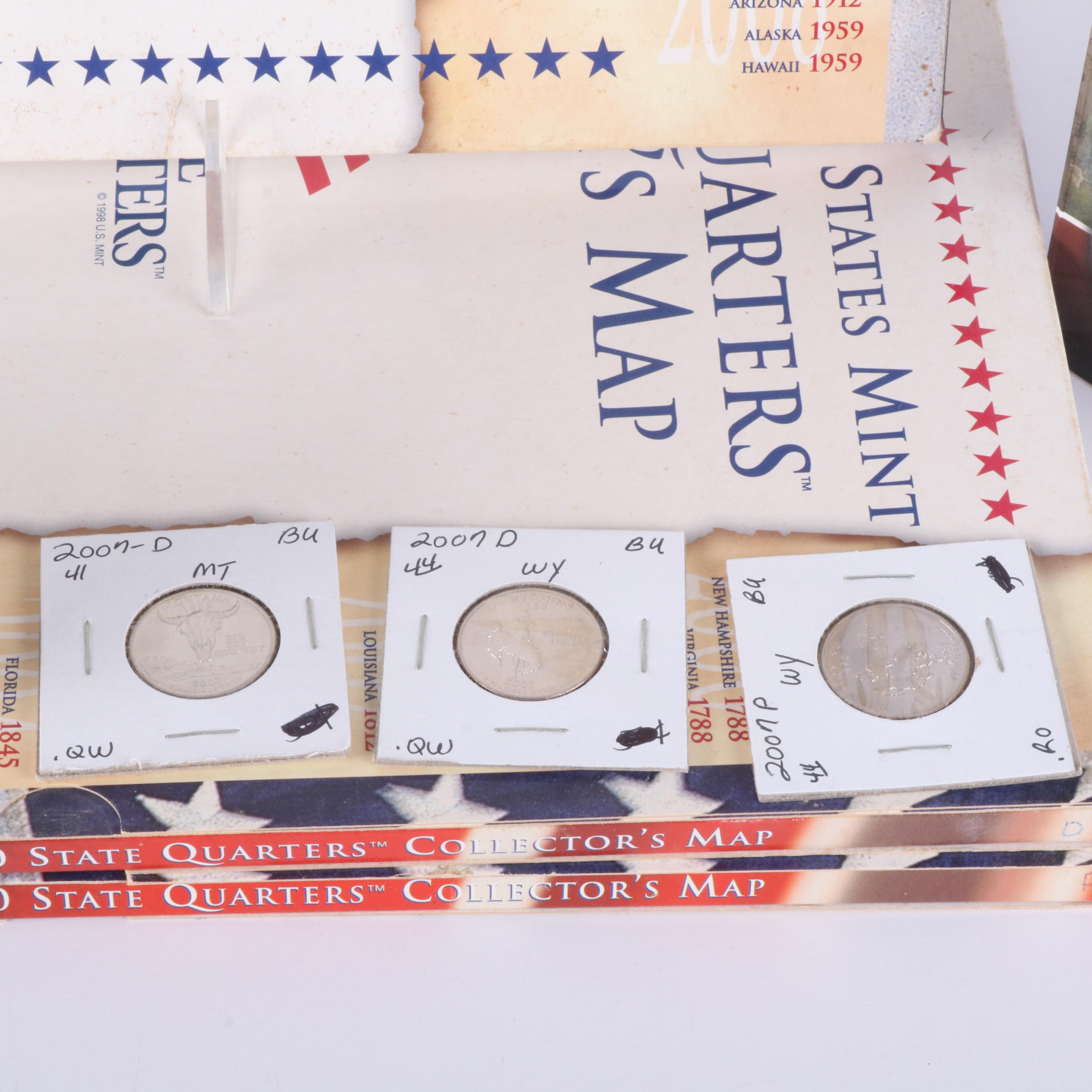 Three Complete Sets of U.S. Statehood Quarters and More