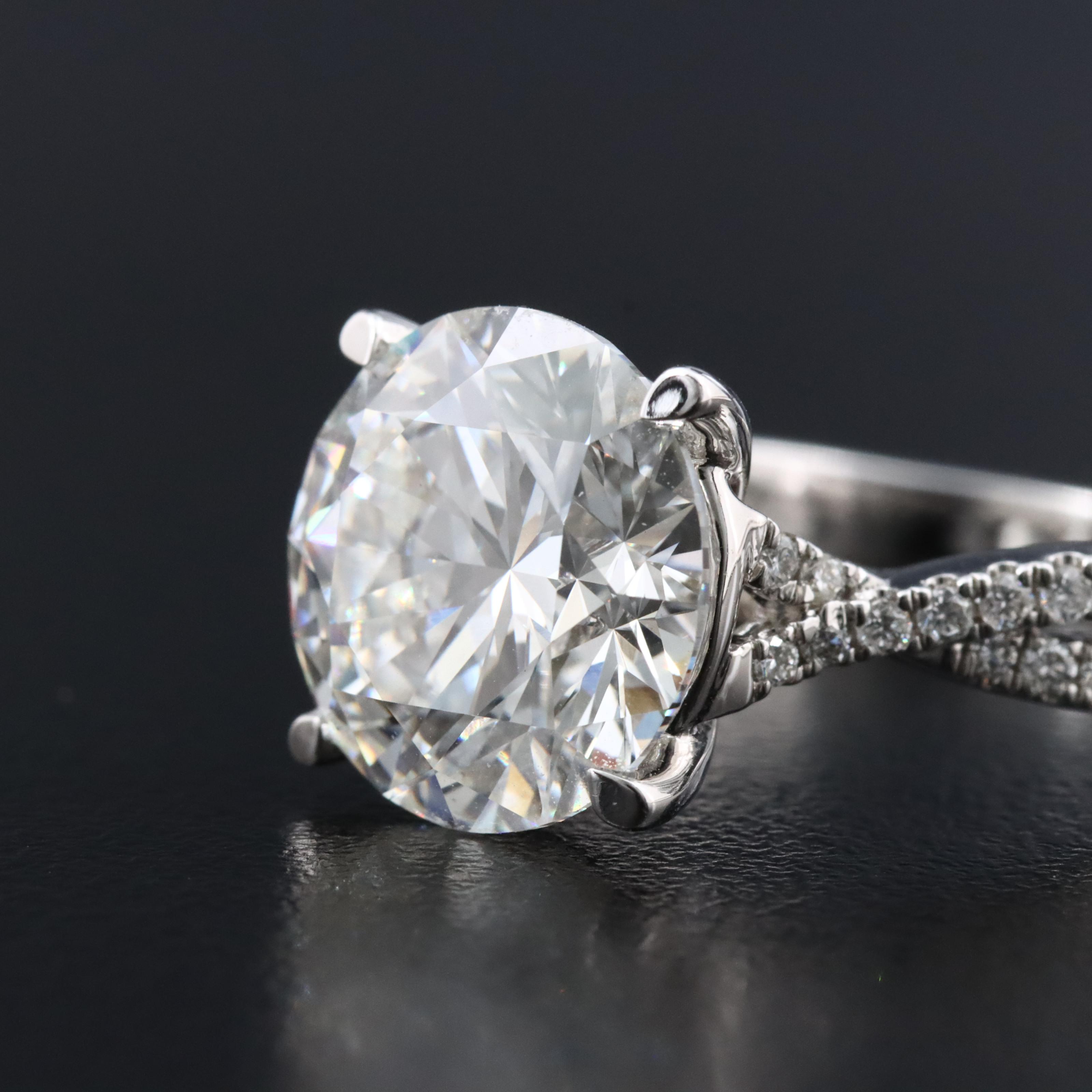 14K 5.23 CTW Lab Grown Diamond Ring