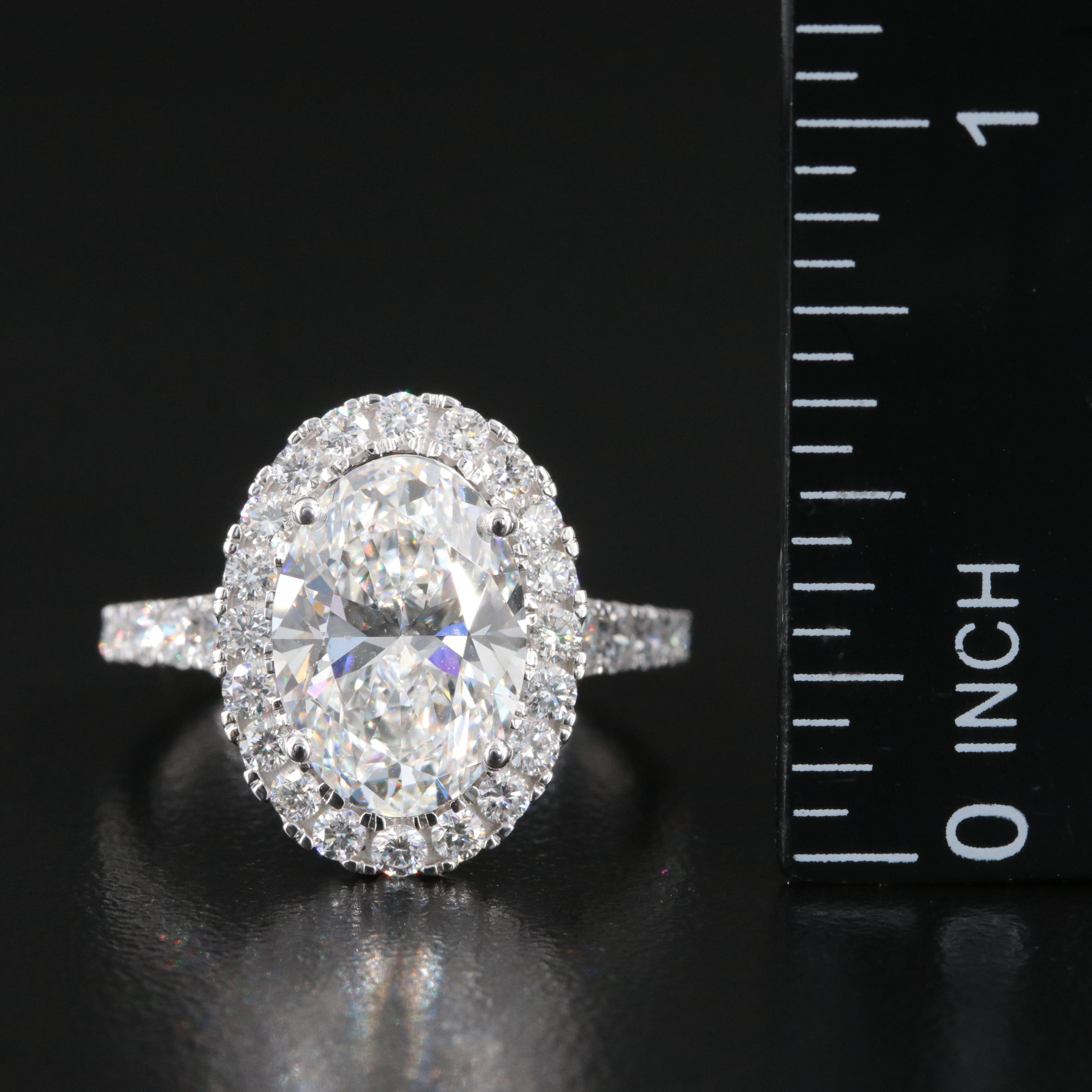 14K 4.85 CTW Lab Grown Diamond Ring