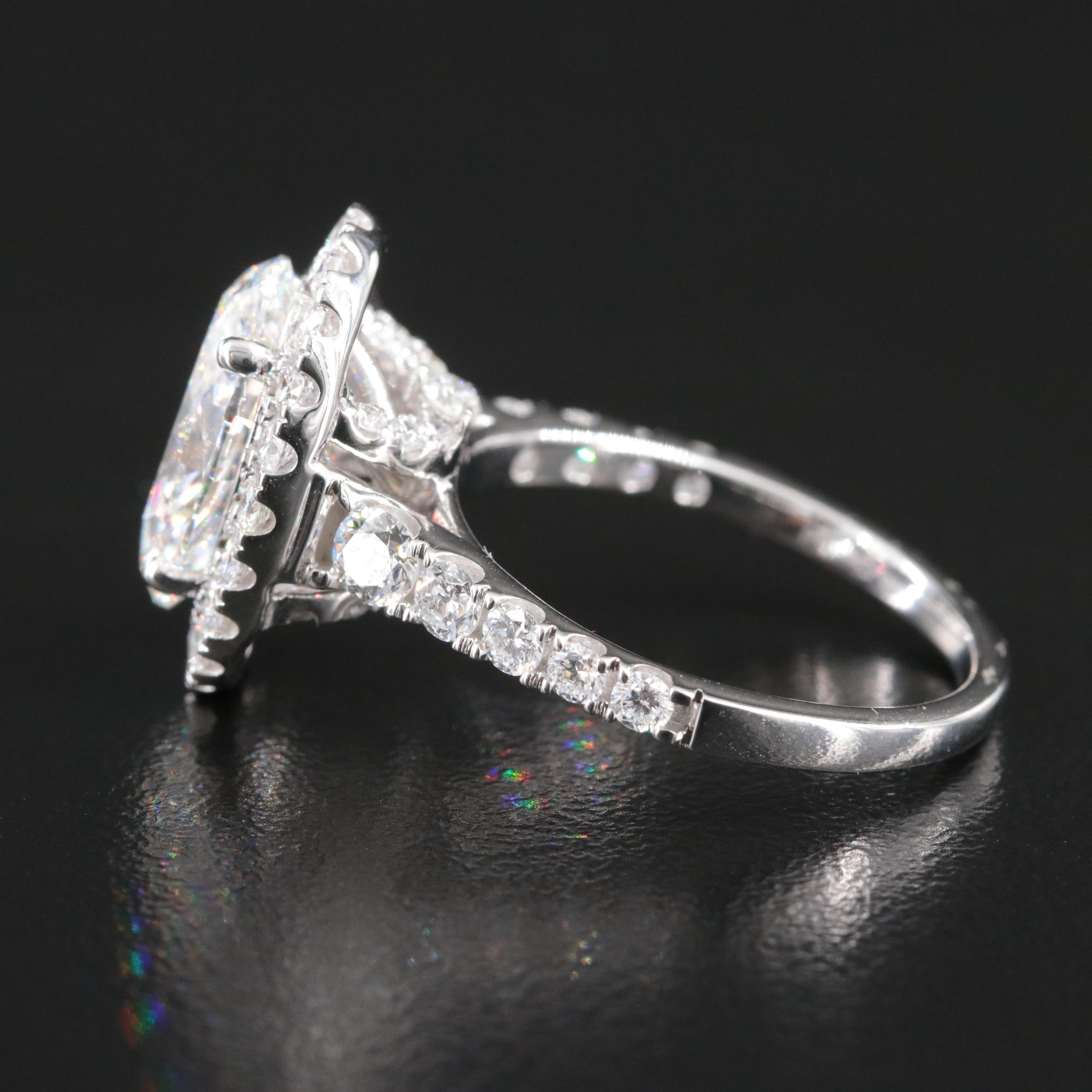 14K 4.85 CTW Lab Grown Diamond Ring