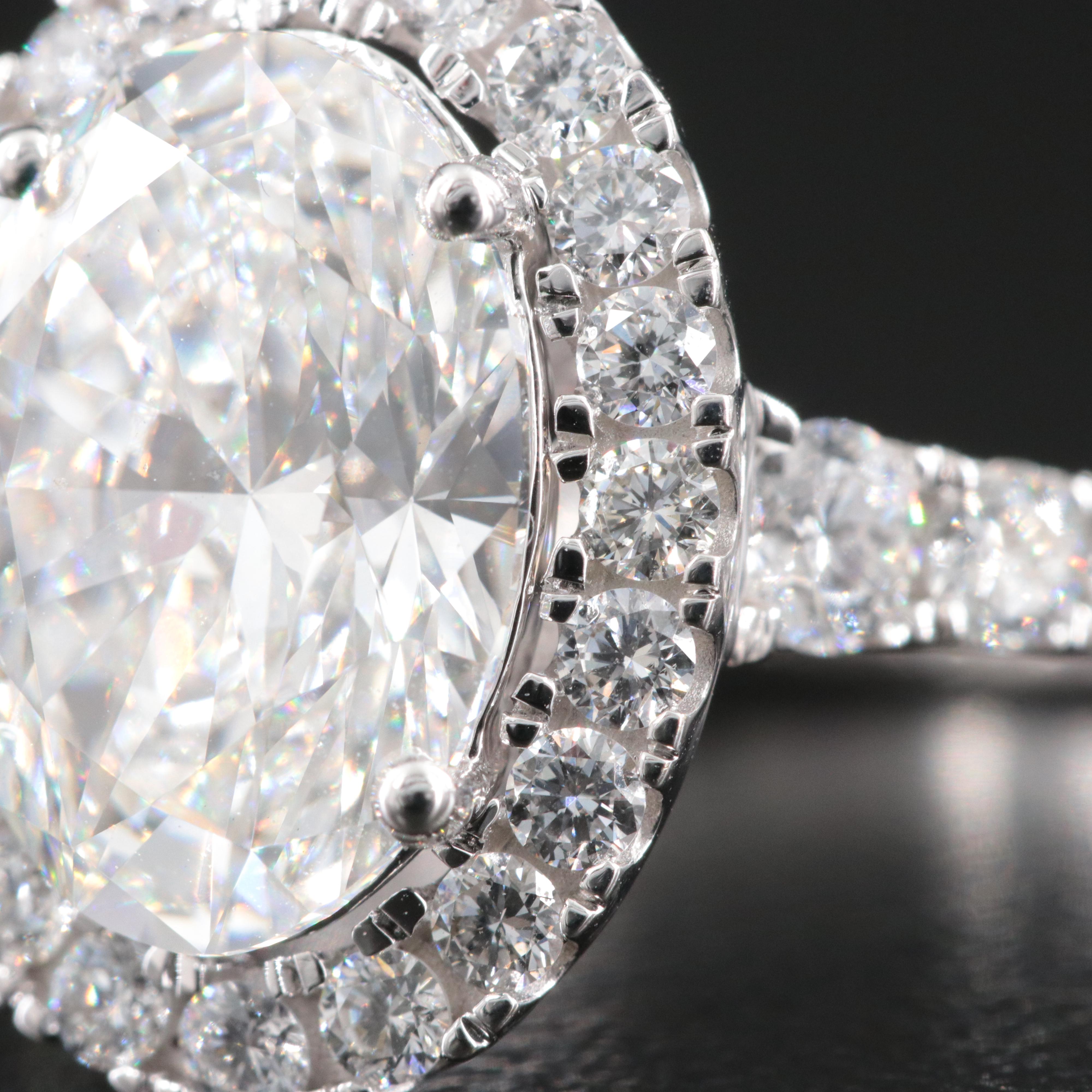 14K 4.85 CTW Lab Grown Diamond Ring