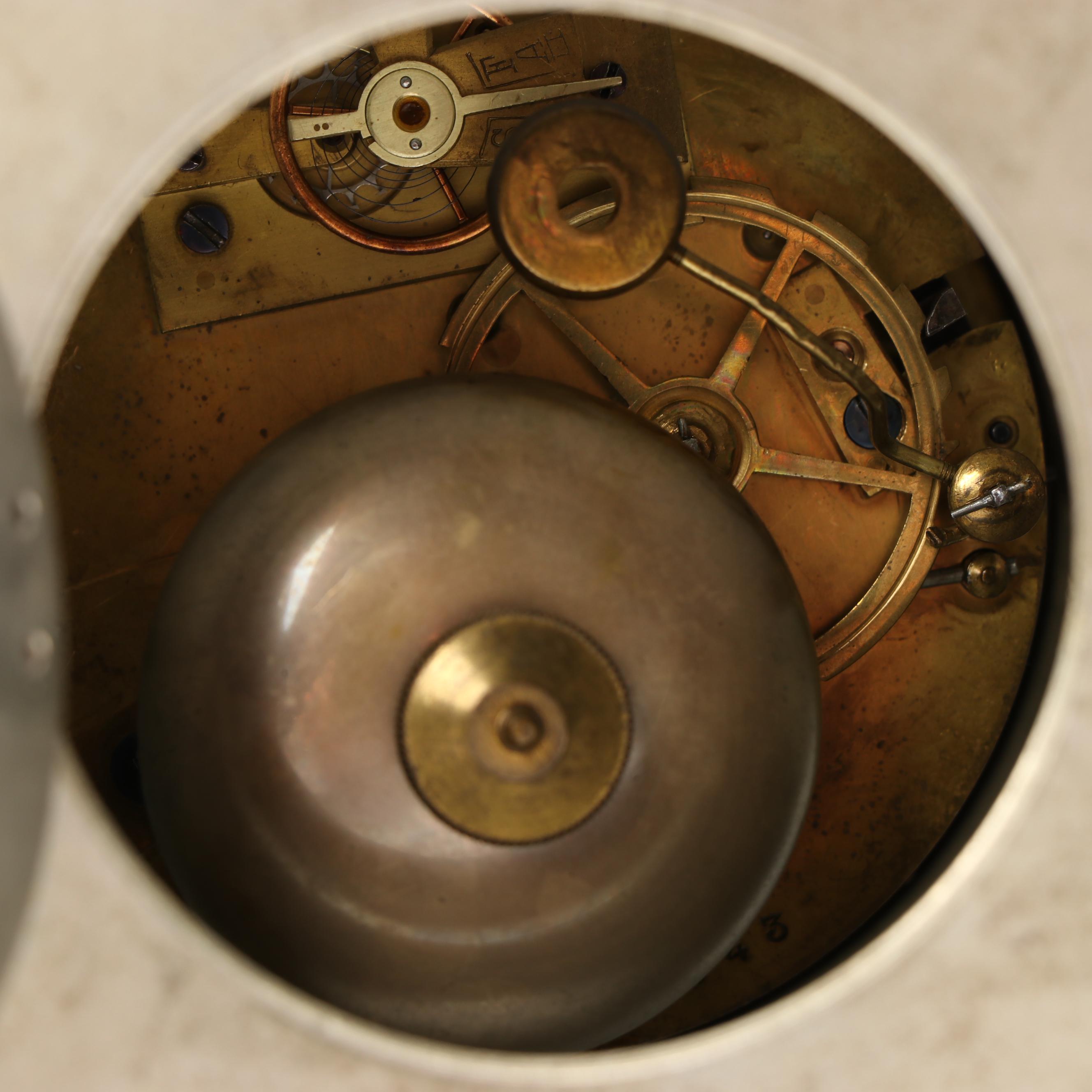 Antique Meissen Porcelain Figural Mantle Clock Designed by Paul Helmig