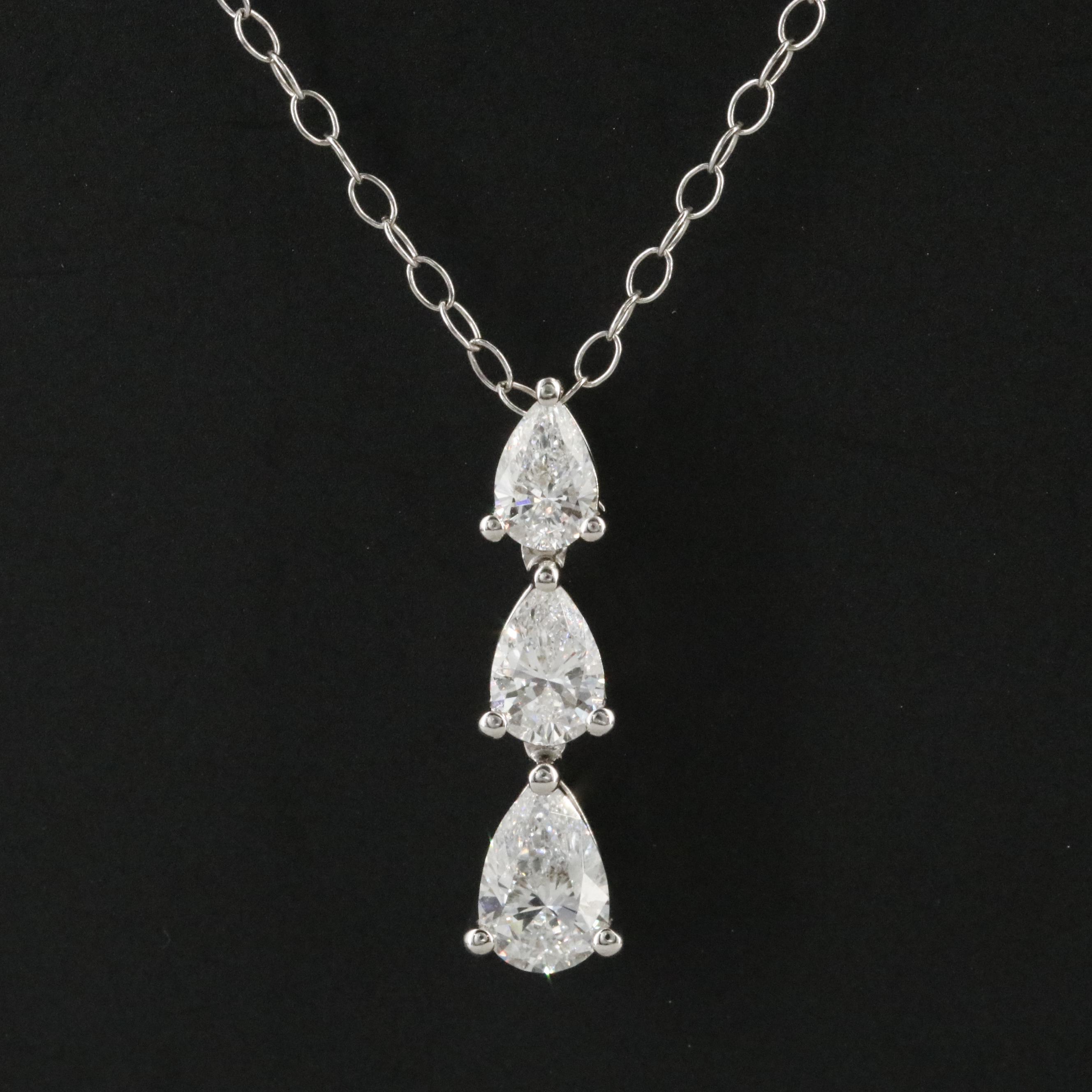 14K 1.22 CTW Lab Grown Diamond Pendant Necklace