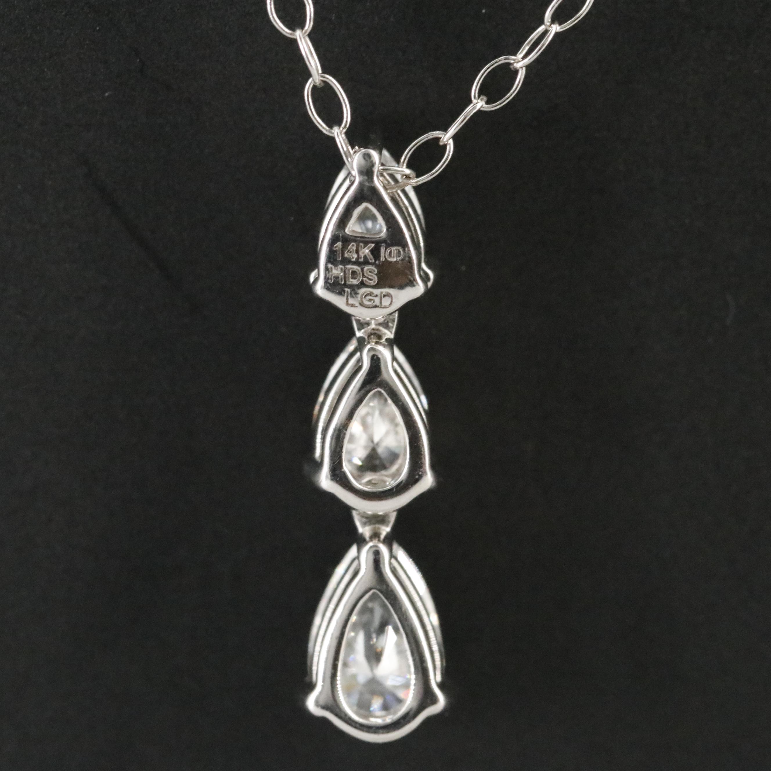 14K 1.22 CTW Lab Grown Diamond Pendant Necklace