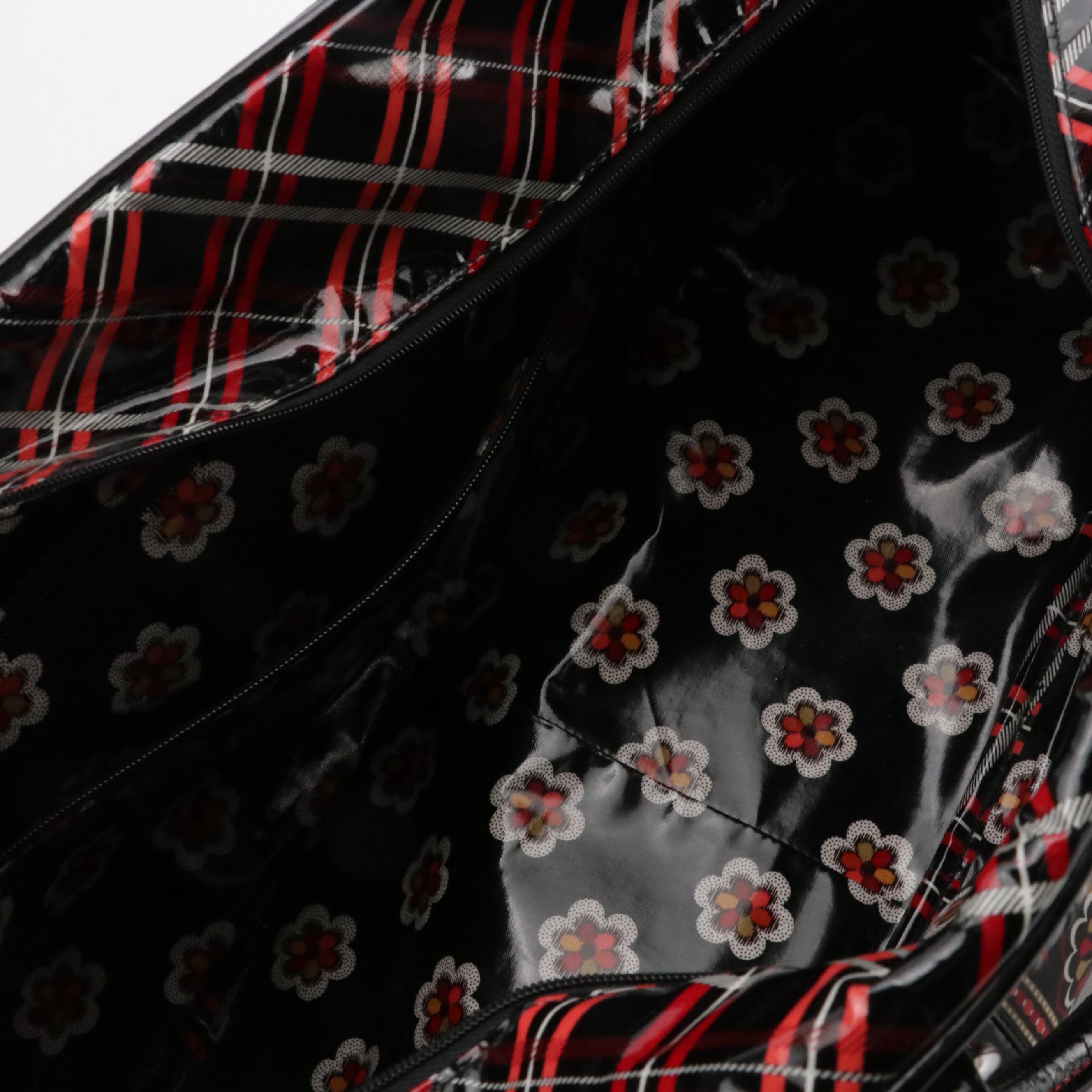 Vera Bradley Frill Collection Shoulder Tote, Two-Way Duffel, and Pencil Case