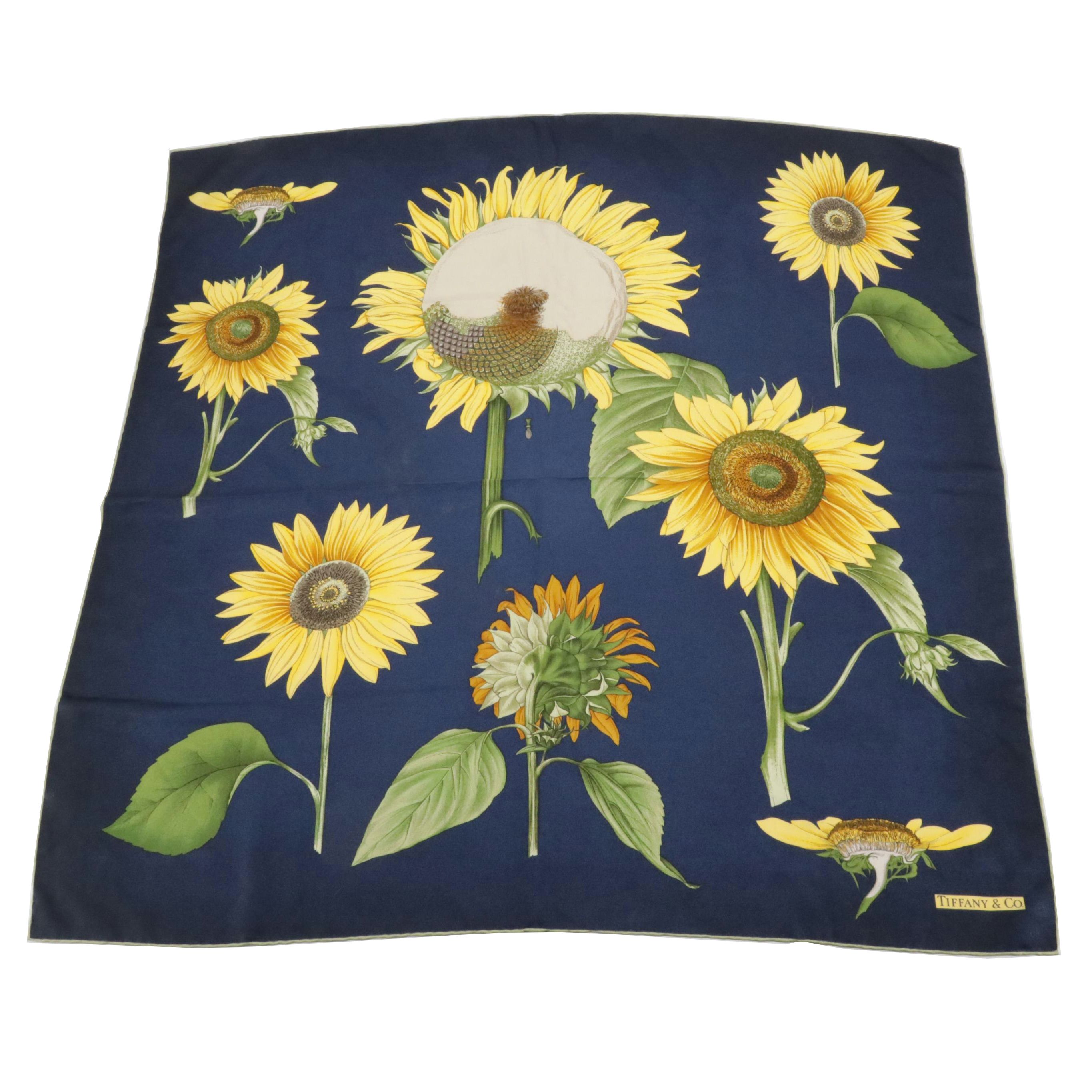 Tiffany & Co. Sunflower Scarf 90 in Silk Twill