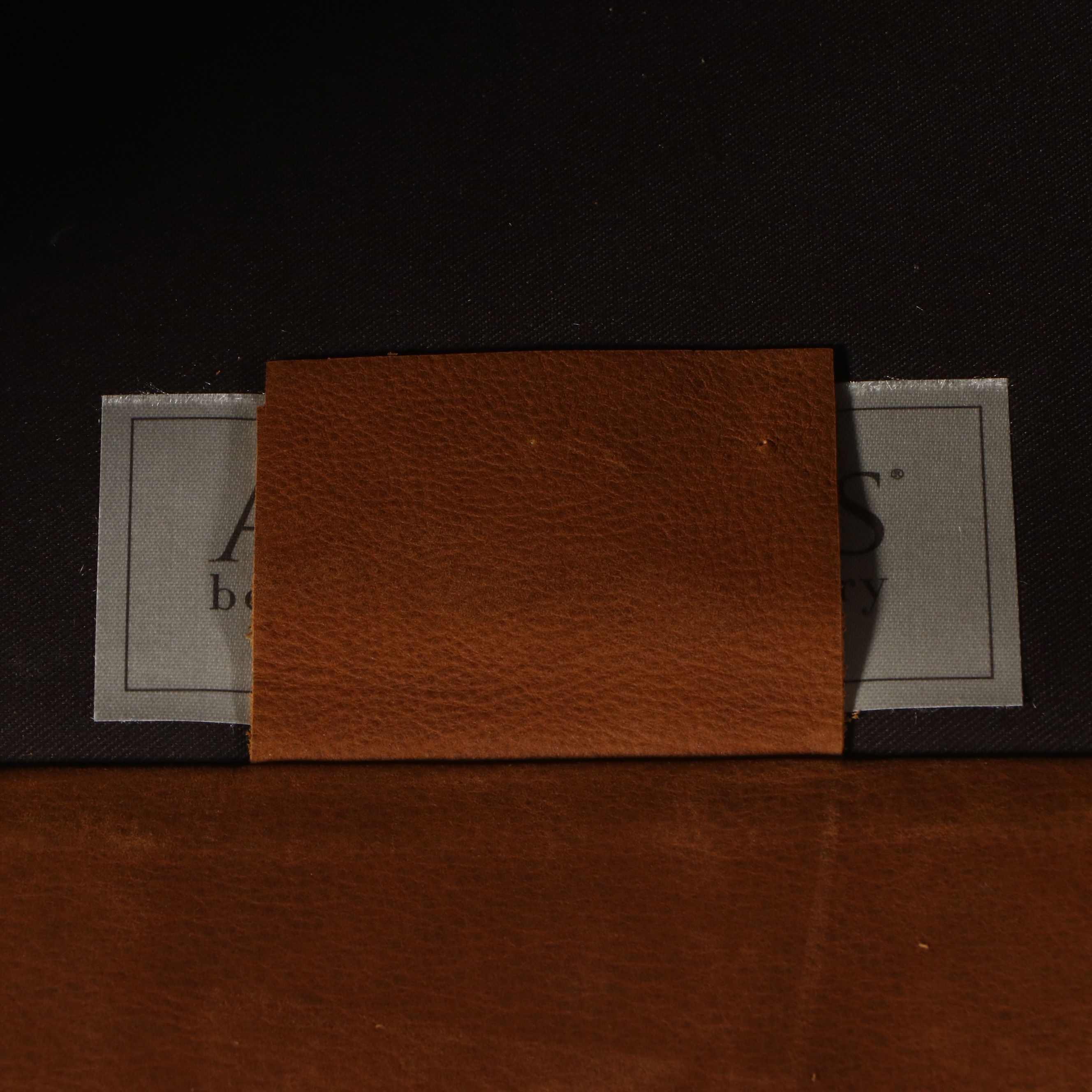 Arhaus Contemporary "Pecan" Leather Upholstered Recliner